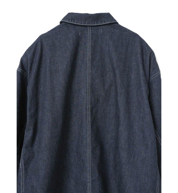 mizuiro ind「mizuiro ind ワイドデニムカバーオール(ONEWASH)」|テーラードジャケット|