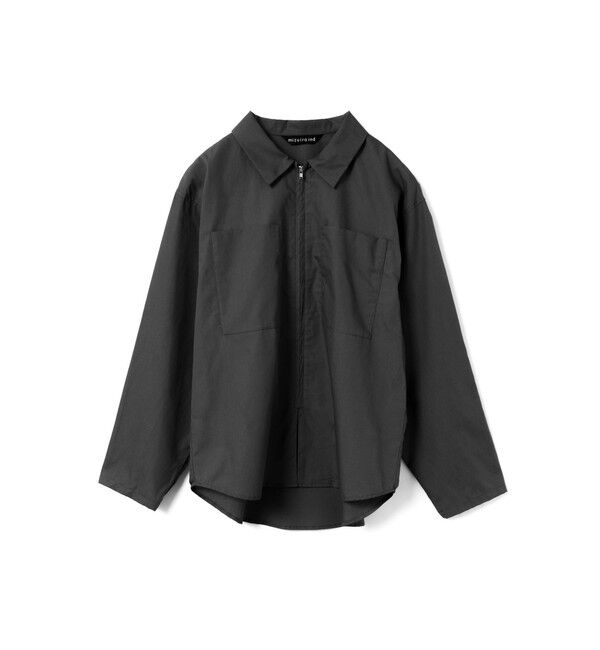 mizuiro ind「mizuiro ind ジップシャツ」|シャツ・ブラウス|ブラック
