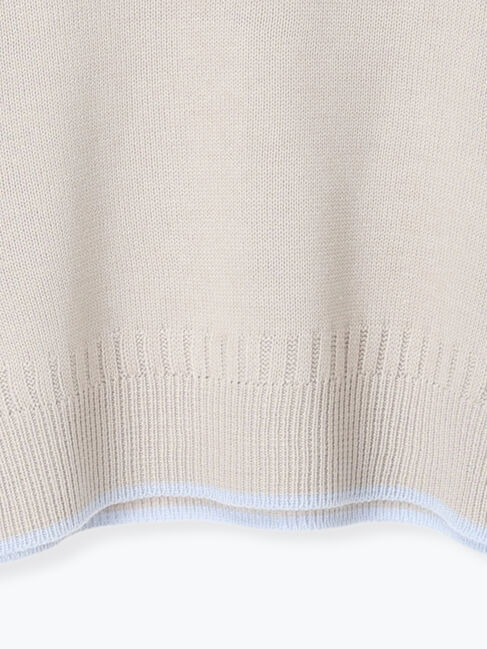 Lugnoncure「配色ガンジー風ニット」|ニット・セーター|