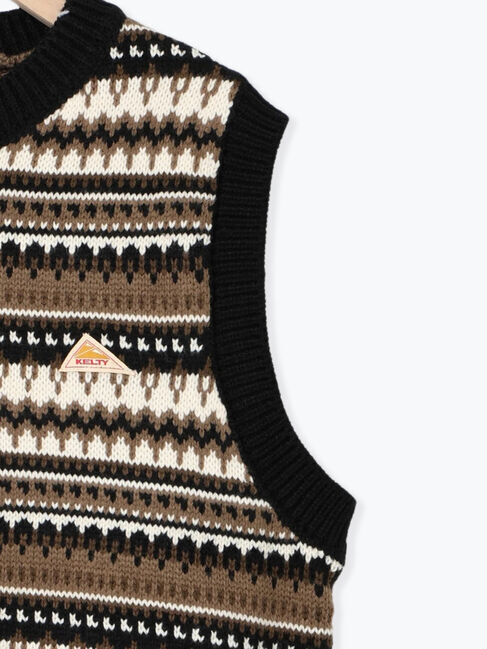 Samansa Mos2「【KELTY&times;Samansa Mos2】ジャカードニットベスト」|ダウンベスト・ベスト|