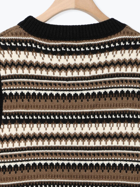 Samansa Mos2「【KELTY&times;Samansa Mos2】ジャカードニットベスト」|ダウンベスト・ベスト|