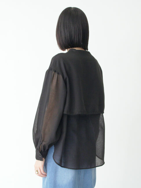 sm2rhythm「ボイルレイヤードブラウス」|シャツ・ブラウス|