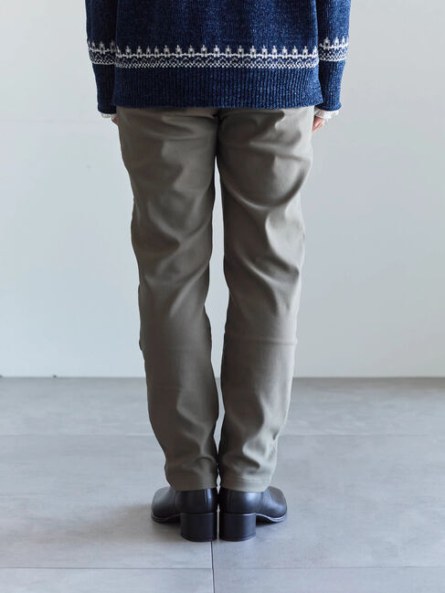 Samansa Mos2 blue「裏起毛ストレッチパンツ」|その他|