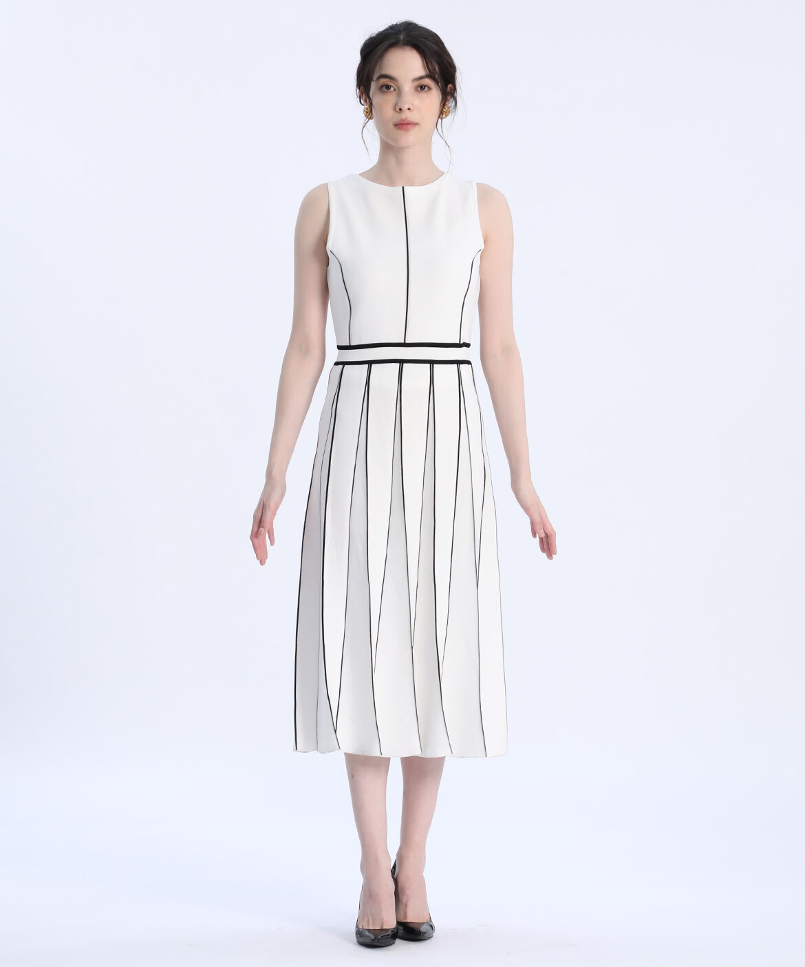 Maglie le cassetto「《M Maglie le cassetto》ラインニットワンピース」|ワンピース|