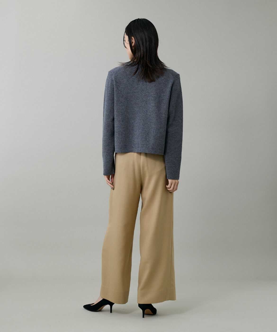 INED「ライトカルゼ ベルテッドワイドパンツ」|その他|