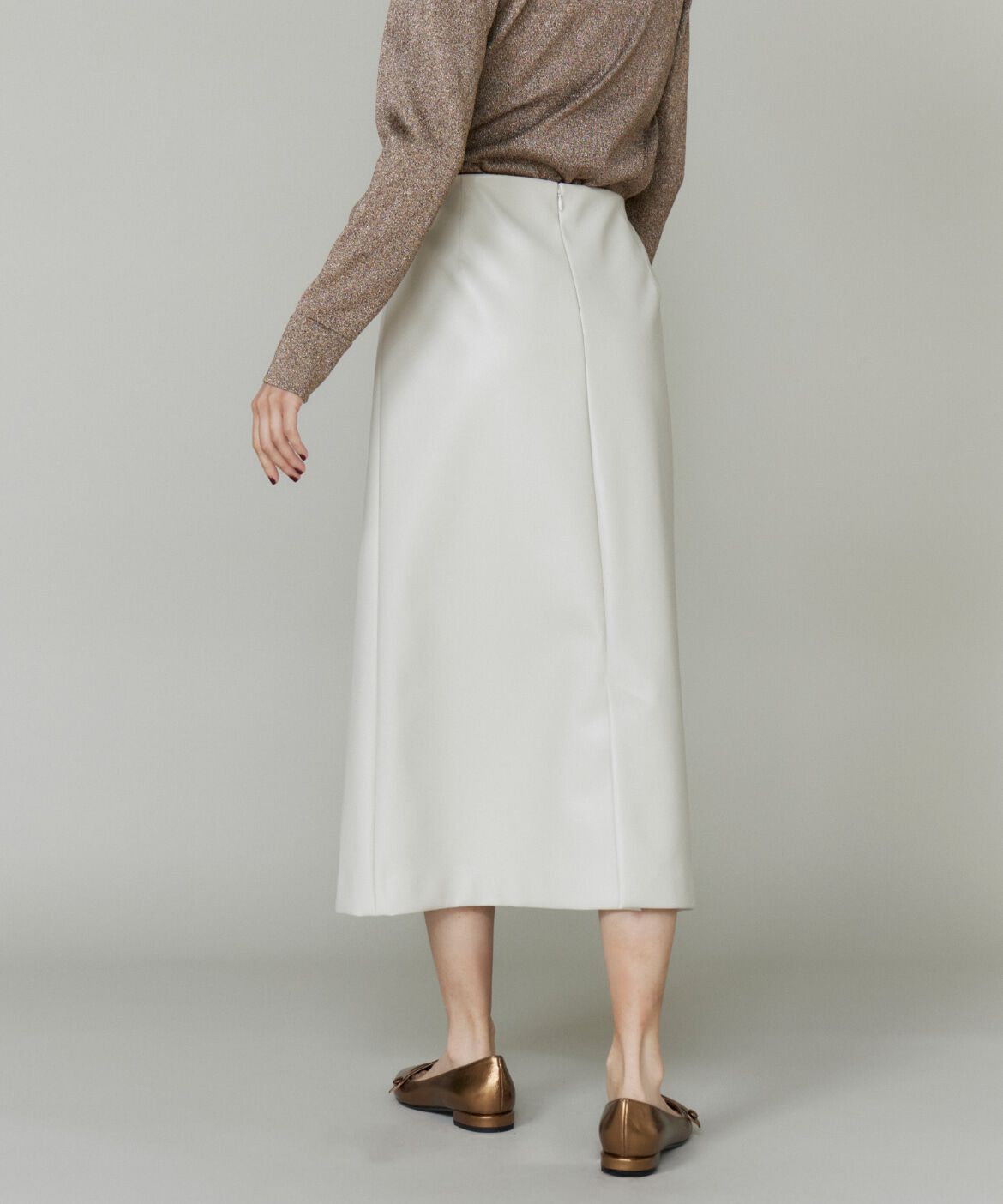 la veille by SUPERIOR CLOSET「フェイクレザースカート」|台形|