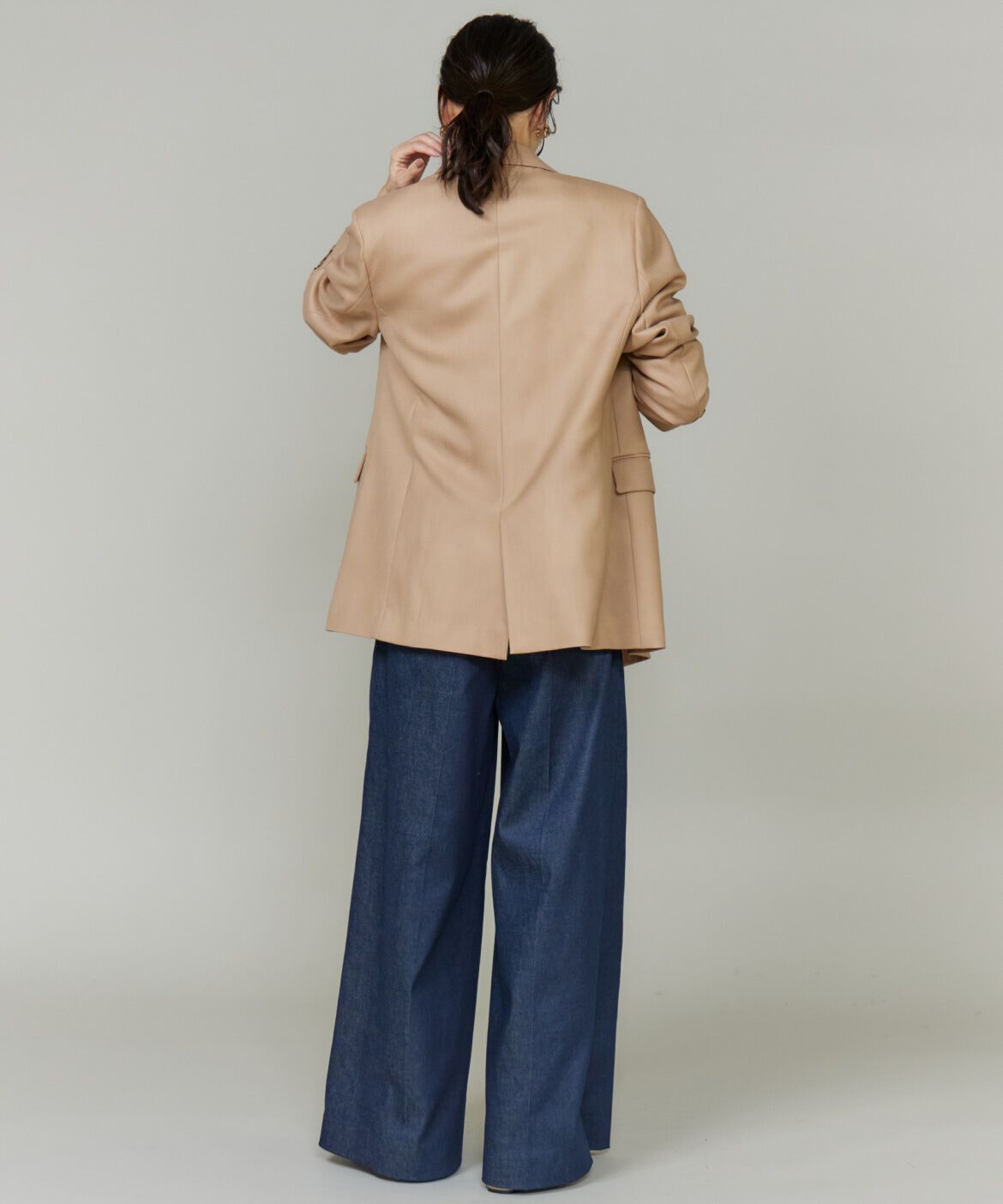 INED「《三尋木奈保コラボ・Oggi11月号掲載商品》大人ワイドデニムパンツ」|デニム|