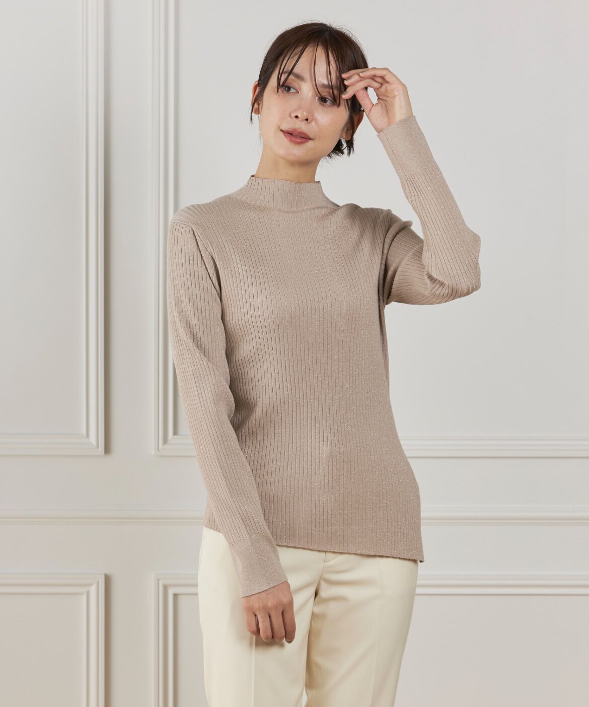 DAY by DAY it&rsquo;s international「ラメハイネックリブニット」|ニット・セーター|