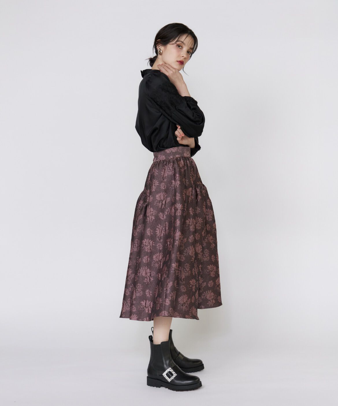 Maglie le cassetto「《大きいサイズ》シアーレースブラウス《M Maglie le cassetto》」|シャツ・ブラウス|