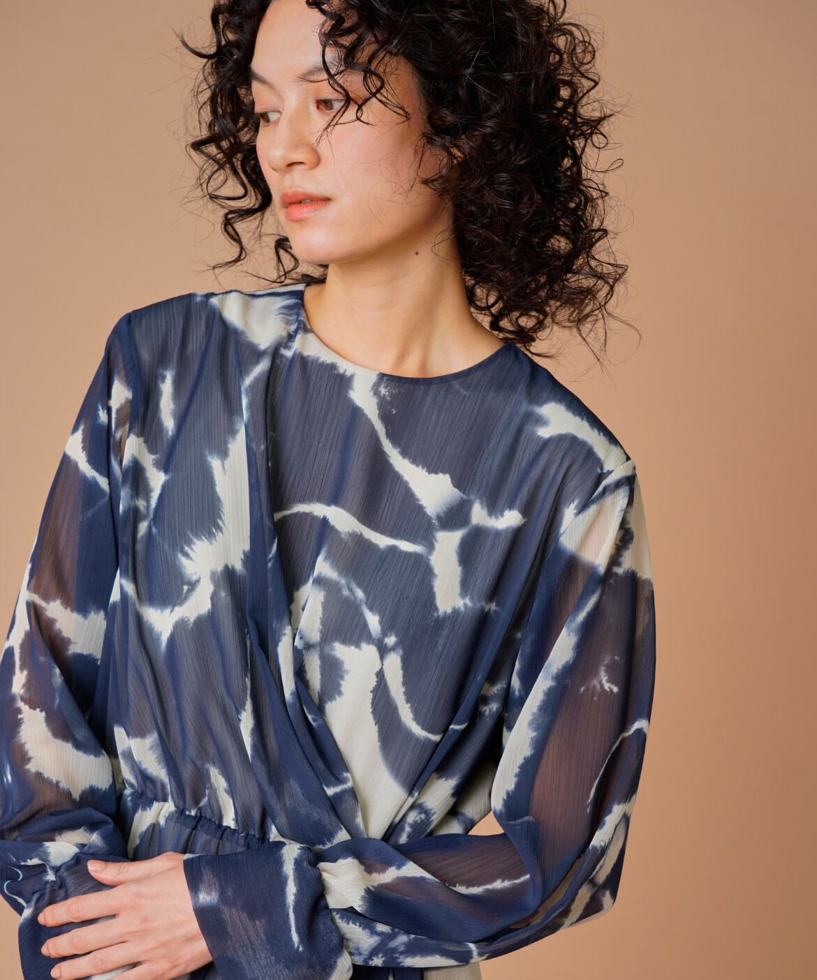 la veille by SUPERIOR CLOSET「楊柳プリントワンピース　　」|ワンピース|