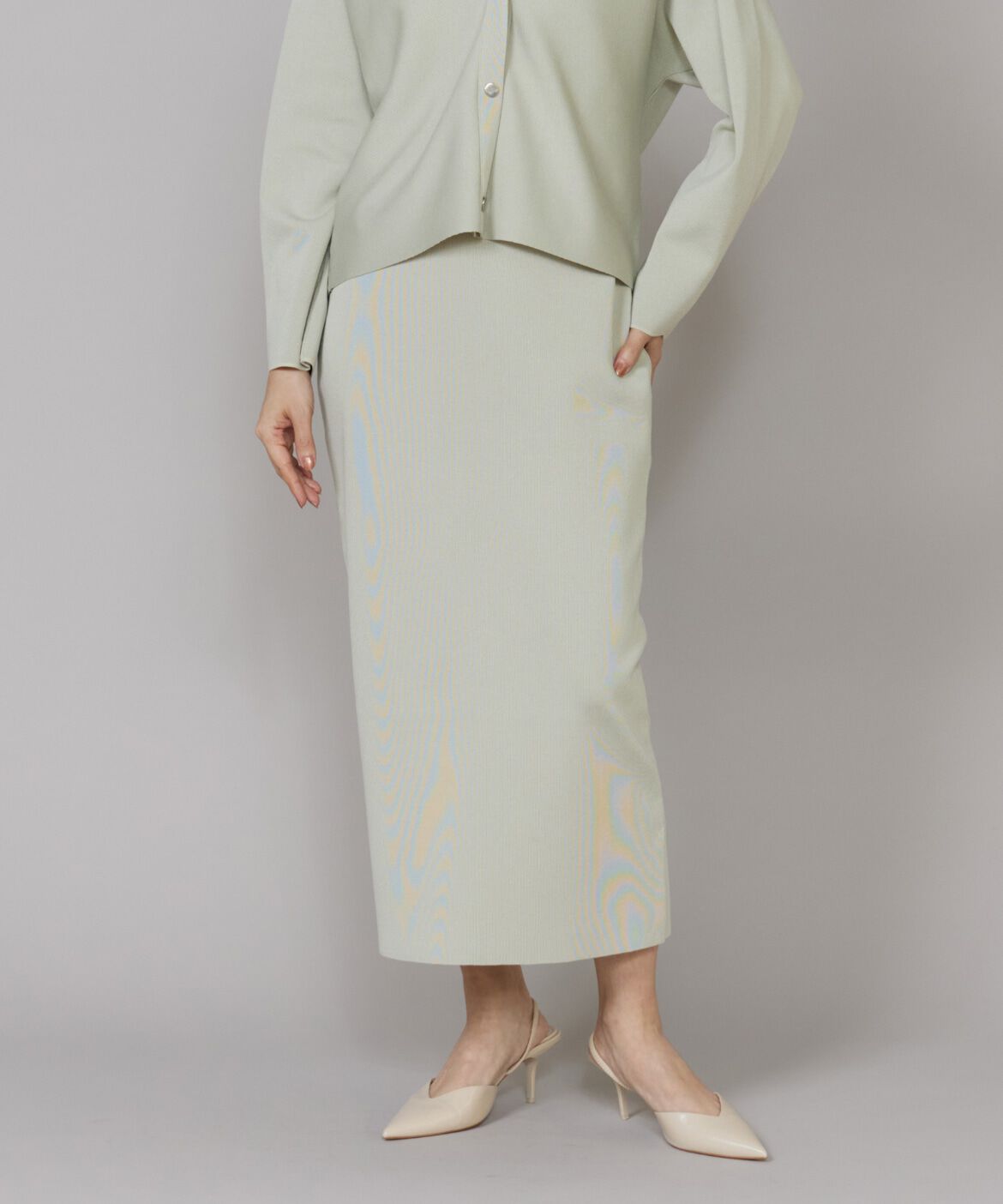 Le Souk「Aラインニットスカート」|タイト|