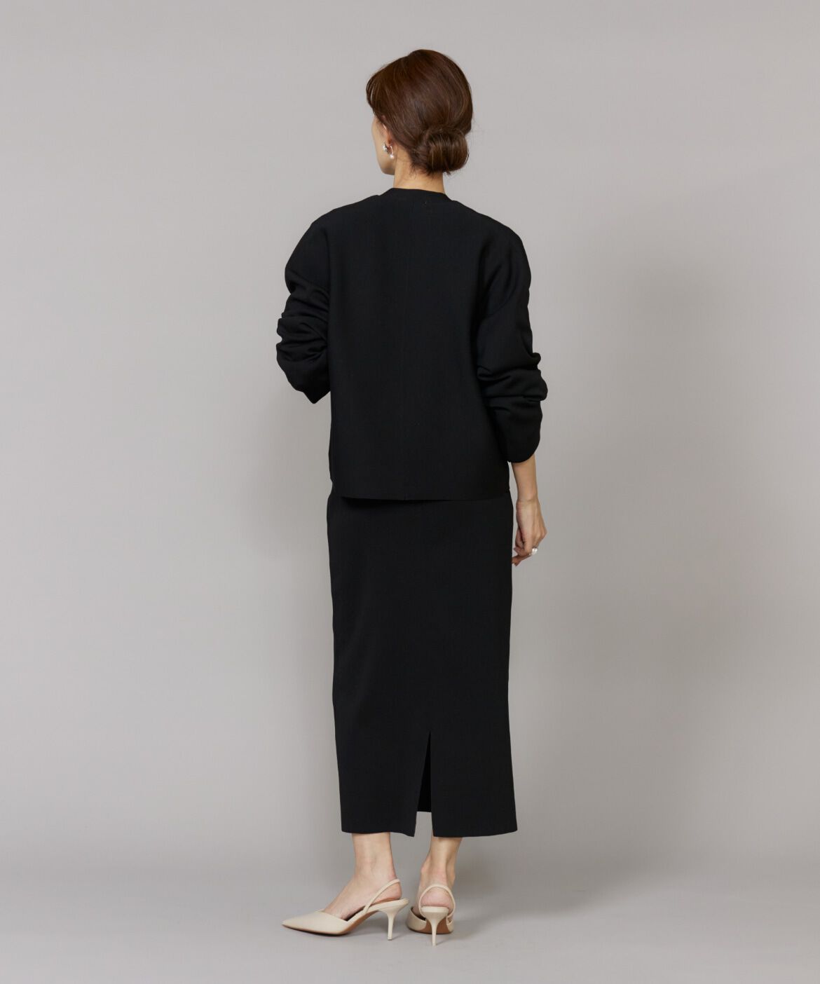 Le Souk「《大きいサイズ》Aラインニットスカート」|タイト|