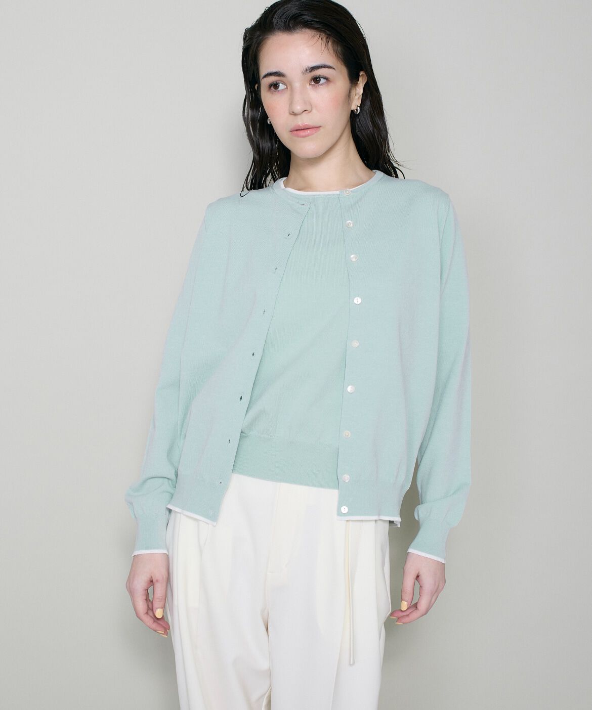 DAY by DAY it&rsquo;s international「配色クルーネックアンサンブル」|カーディガン|