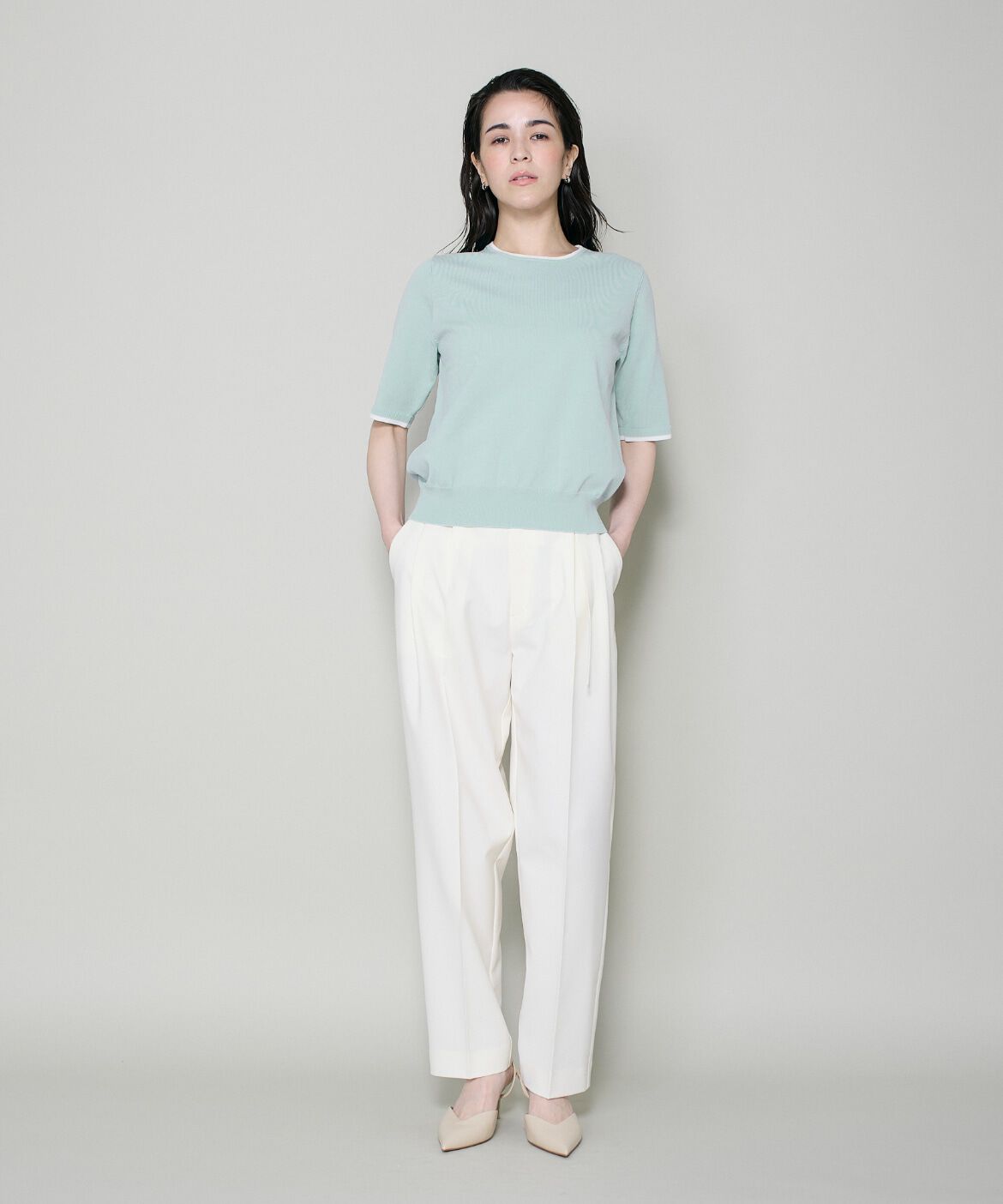 DAY by DAY it&rsquo;s international「配色クルーネックアンサンブル」|カーディガン|