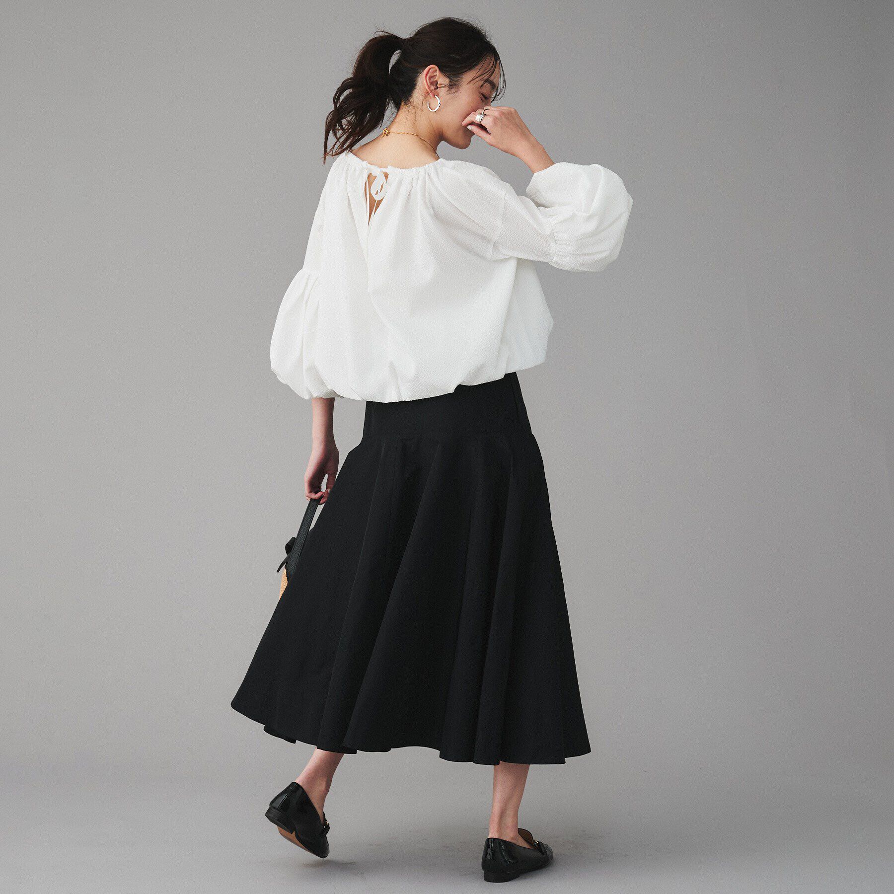 UNTITLED「【MARILYN MOON】別注 前後2way バルーンスリーブブラウス」|シャツ・ブラウス|