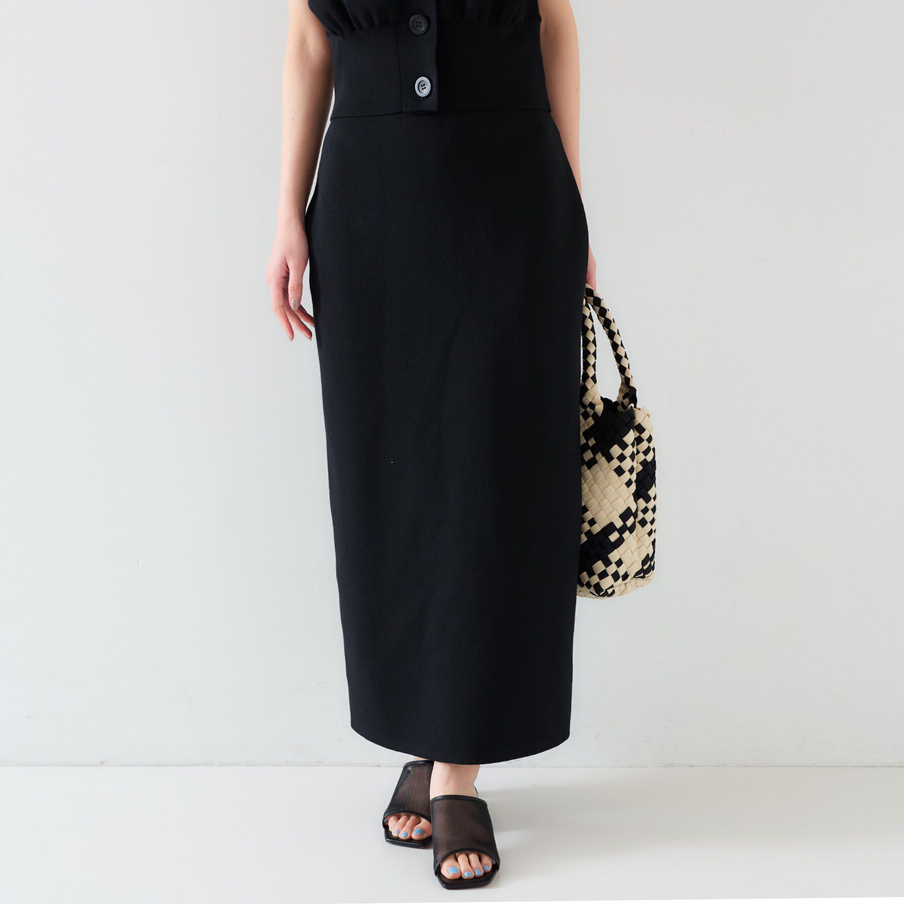 UNTITLED「【セットアップ可能】ペンシルニットスカート」|スカート|