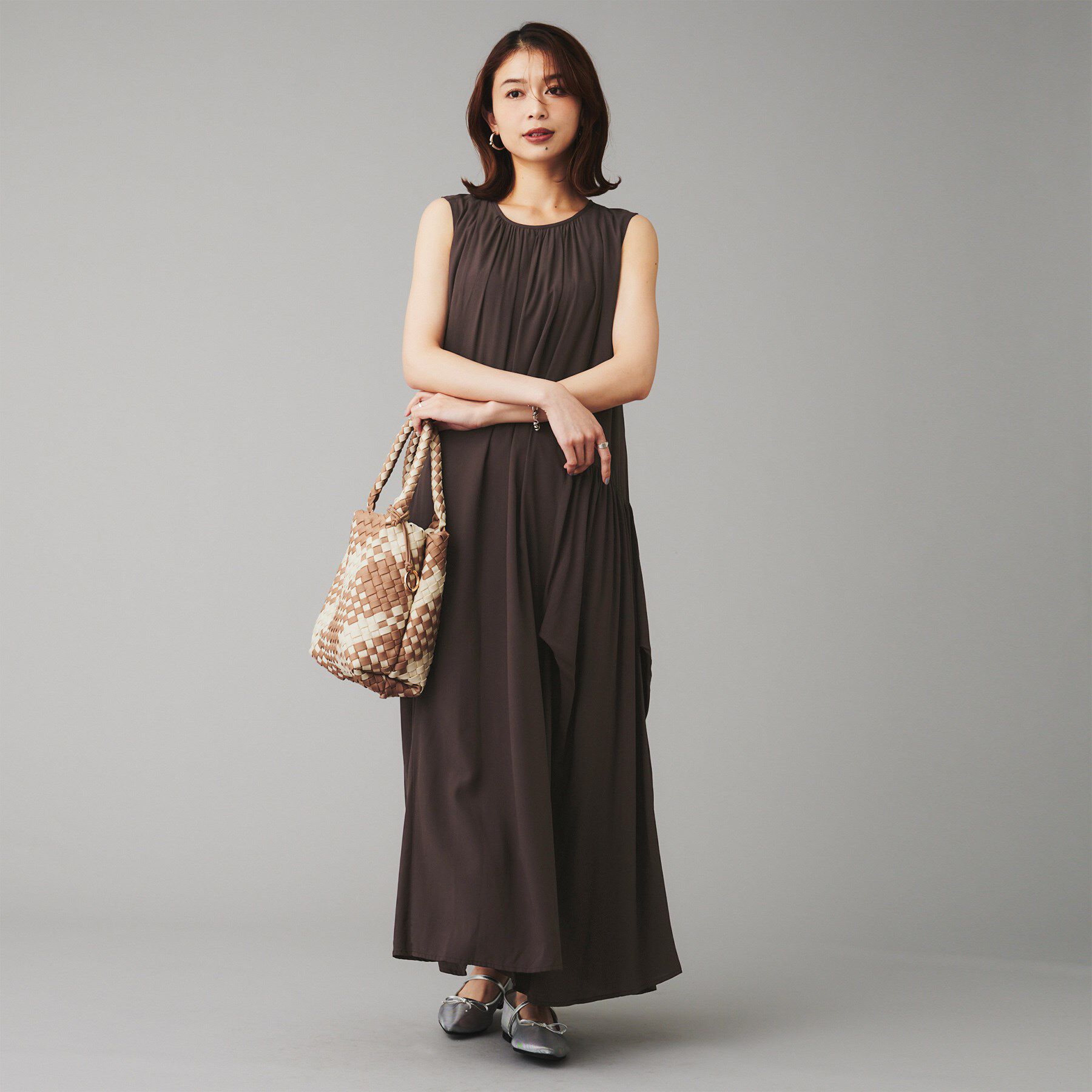 UNTITLED「【SEADRAKE】デザインギャザーワンピース」|ワンピース|