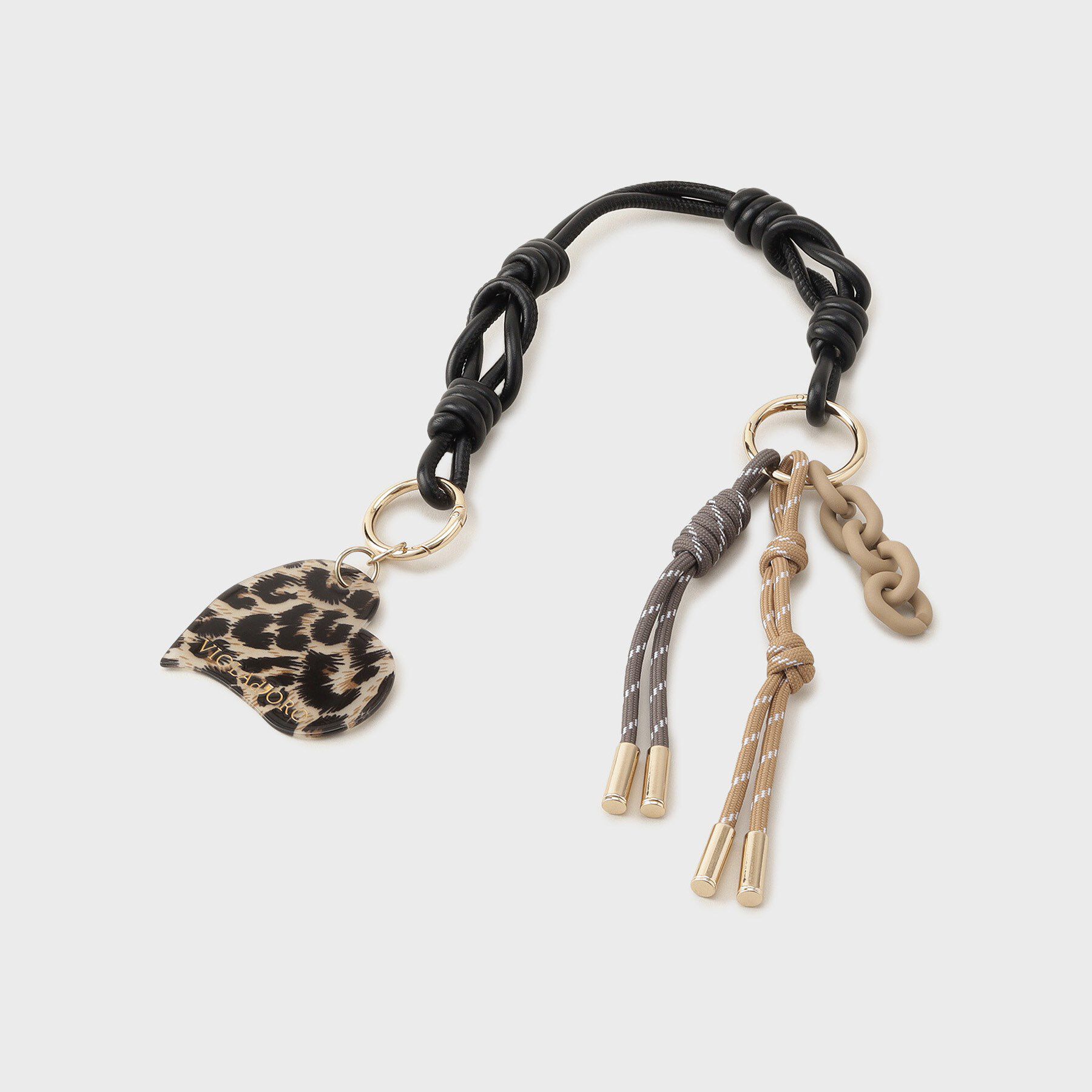 UNTITLED「【VIOLA d&rsquo;ORO】バッグチャーム」|キーケース|ブラック(519)