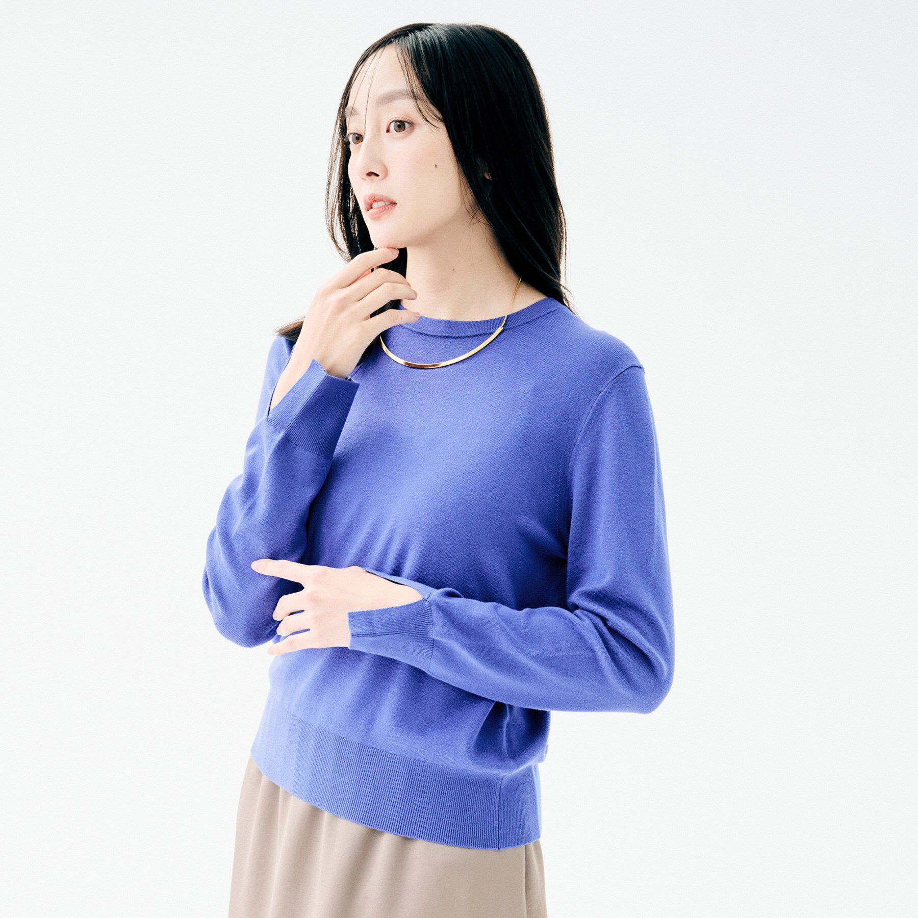 UNTITLED「【アンサンブル可/洗える】ウォームスパンニット」|ニット・セーター|