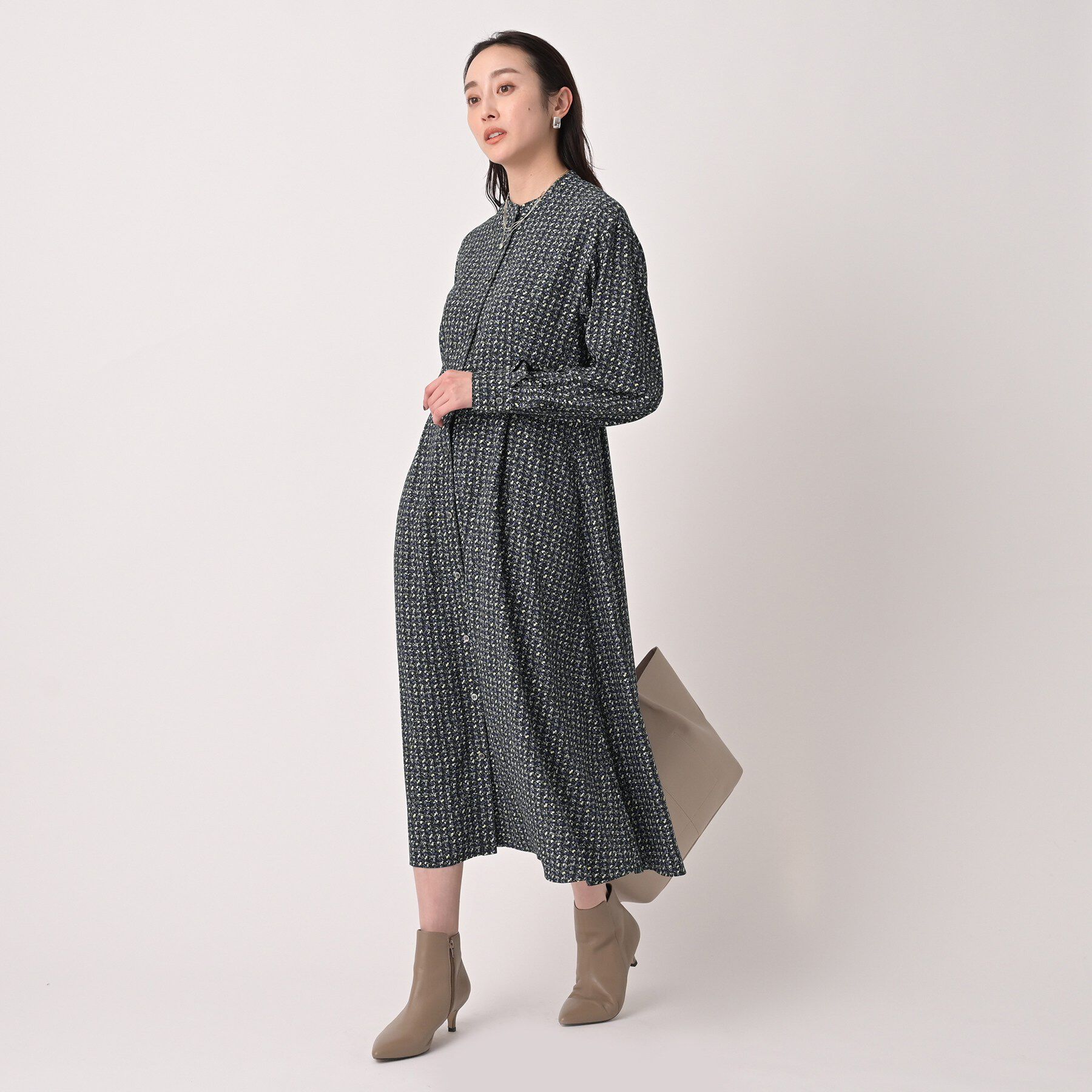 UNTITLED「クラシカルツイードワンピース」|ワンピース|