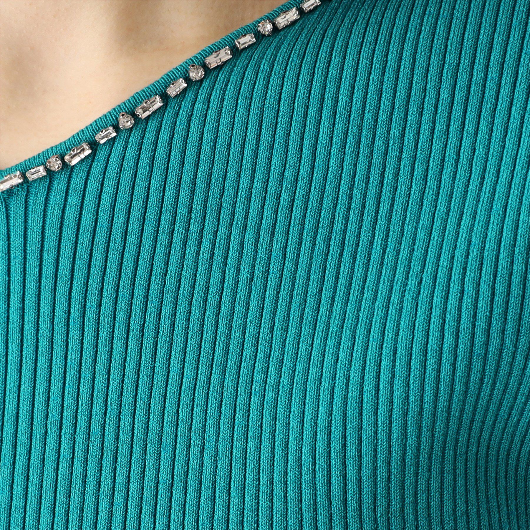 COUP DE CHANCE「【洗える】ビジューリブニットトップス」|ニット・セーター|