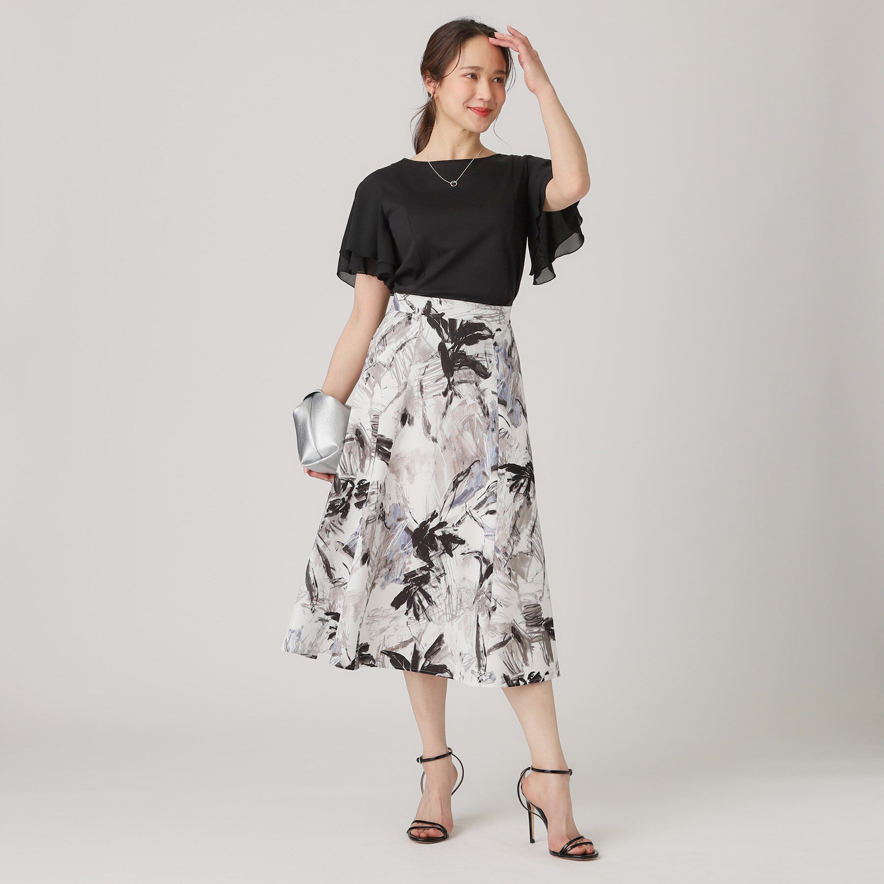 COUP DE CHANCE「【洗える／日本製】異素材組合せのジャージートップス」|Tシャツ・カットソー|