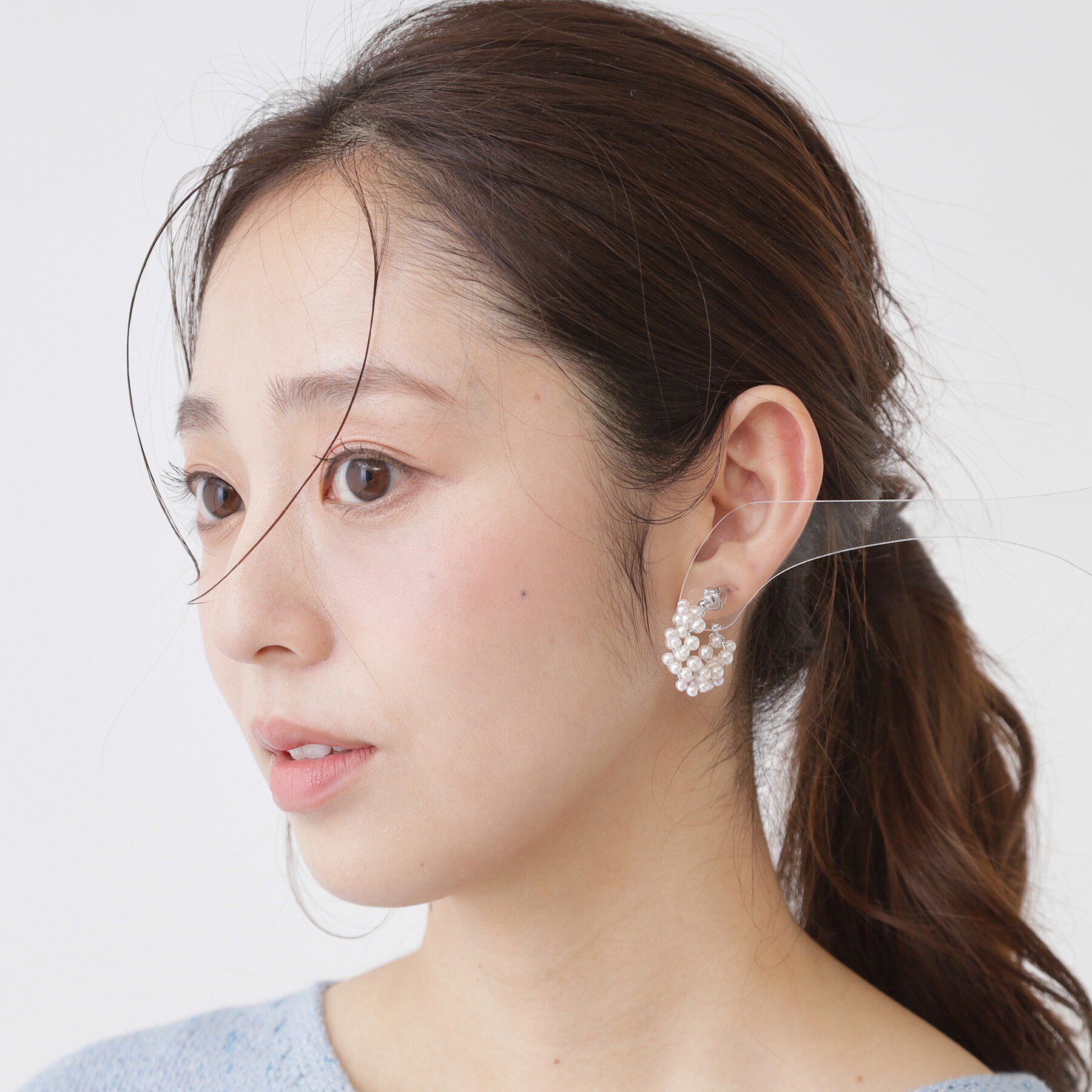 COUP DE CHANCE「リンクパール調ピアス」|ピアス|
