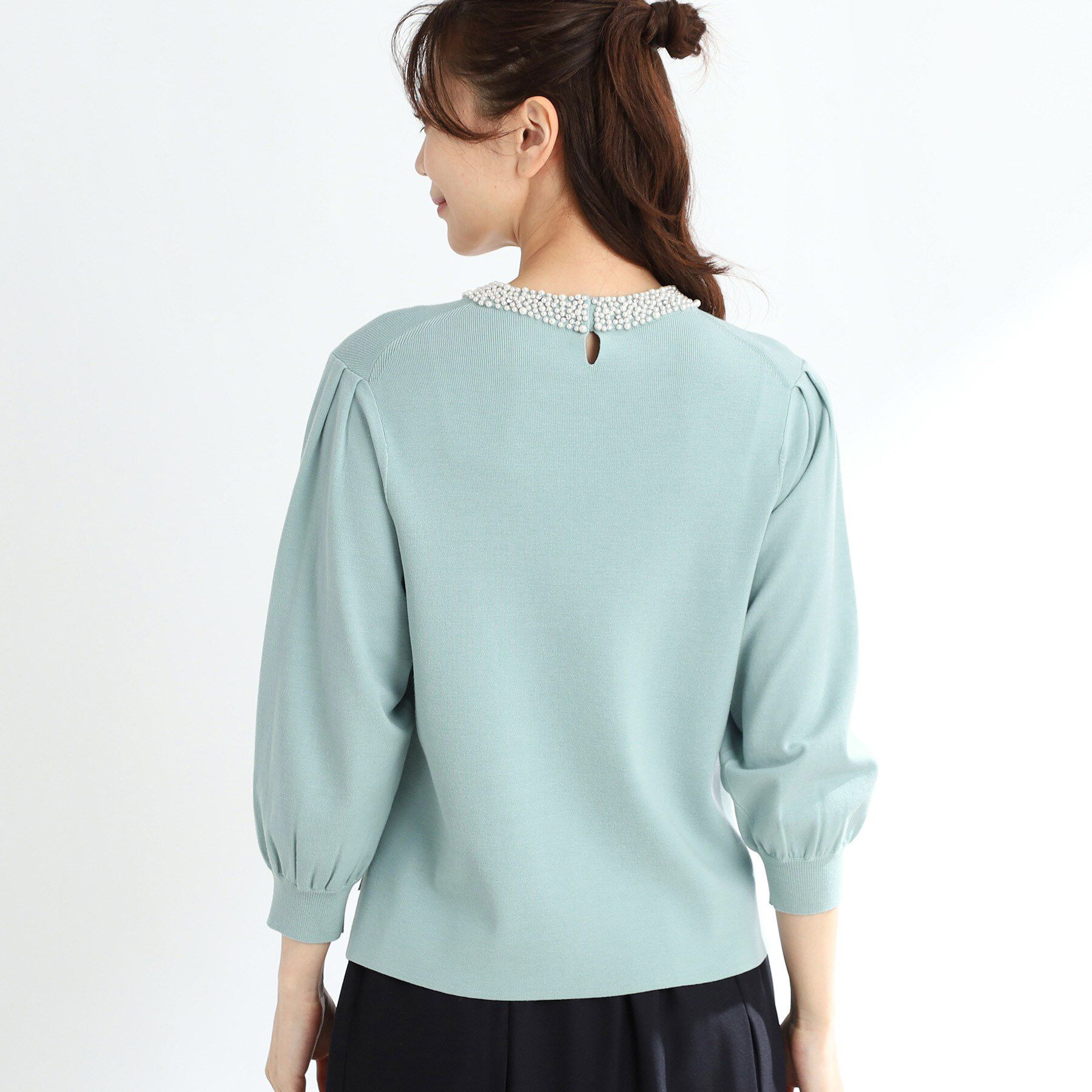 Reflect「【R‐QUALITY】パール調&times;クリスタルビジューニット」|ニット・セーター|