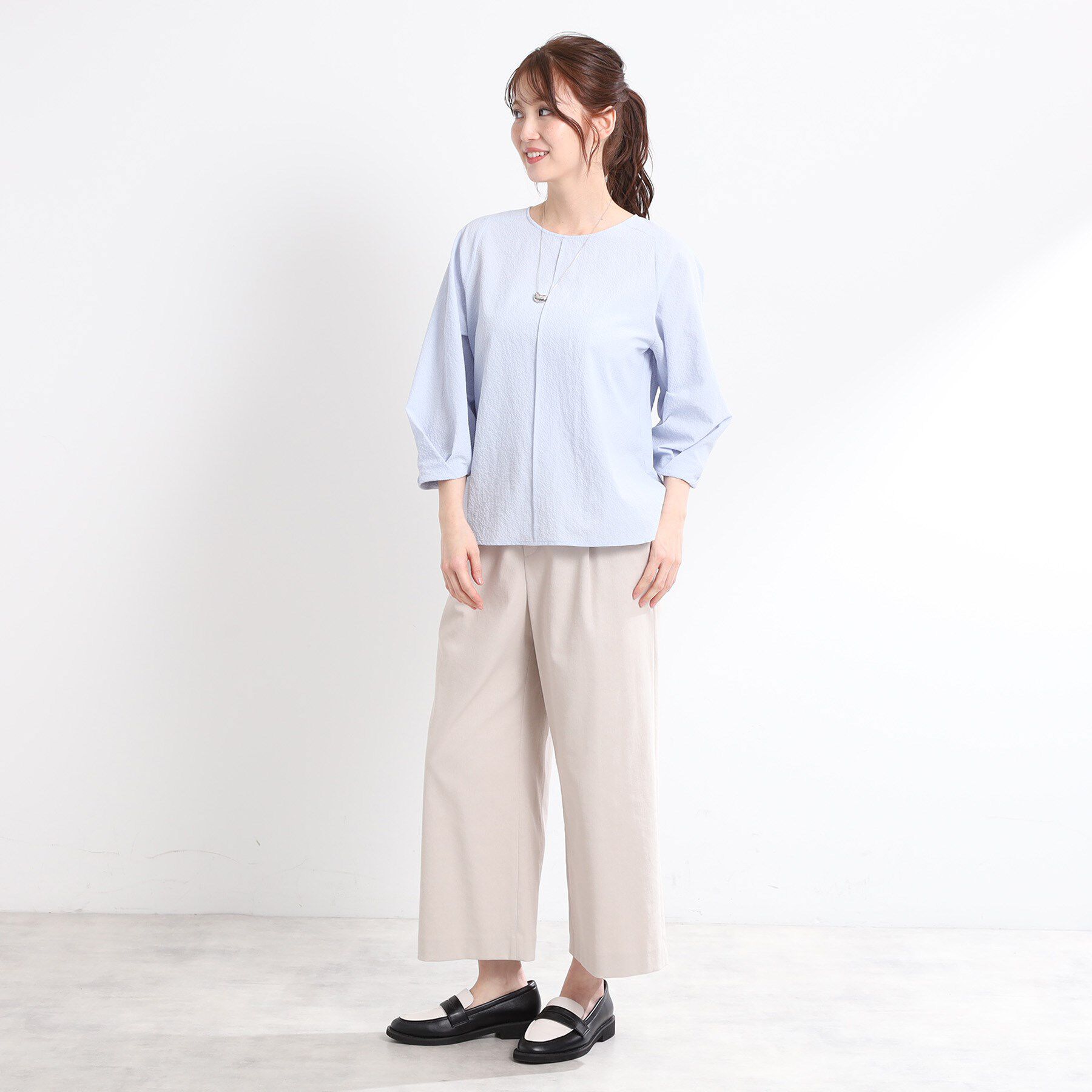 Reflect「【夏SALE／E‐QUALITY／手洗い可】デザインスリーブブラウス」|シャツ・ブラウス|