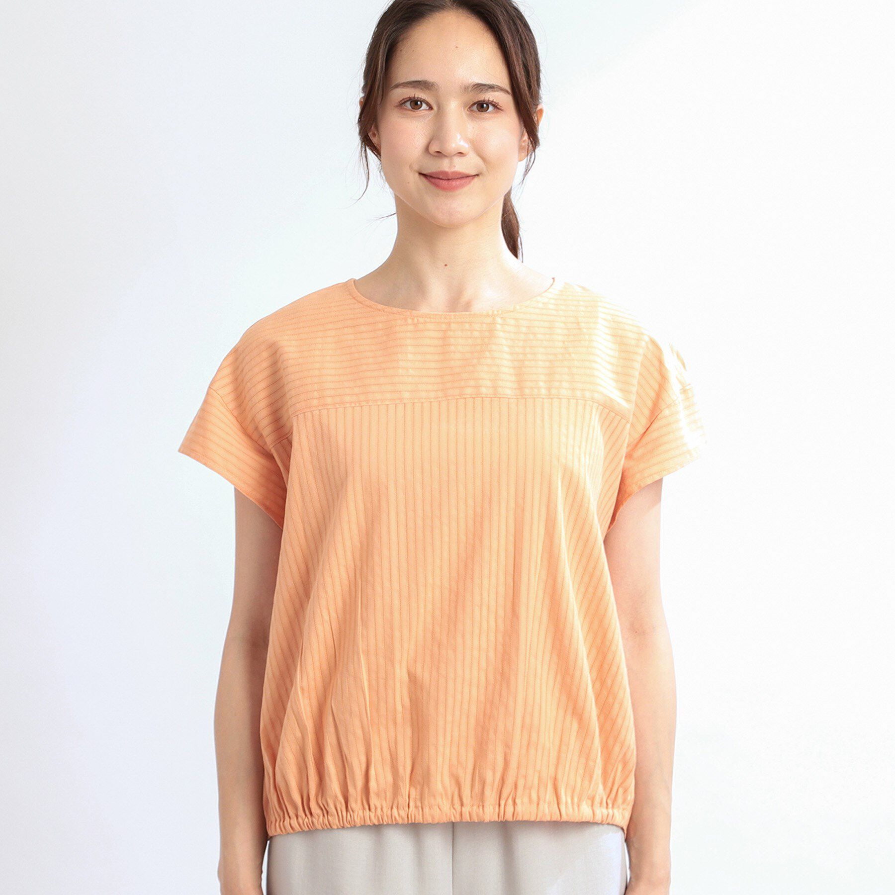 Reflect「【夏SALE／E‐QUALITY／手洗い可】フレンチスリーブブラウス」|シャツ・ブラウス|