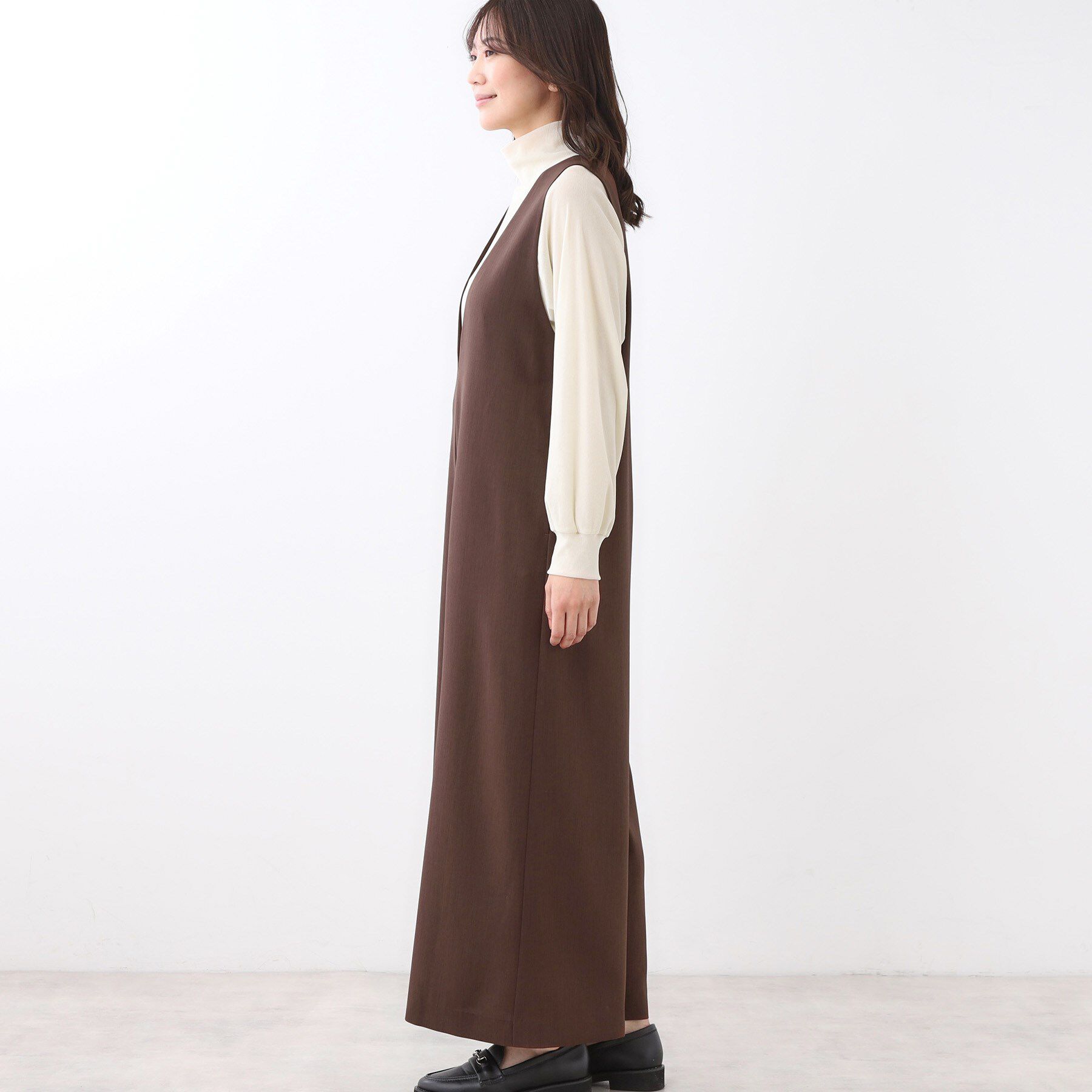 Reflect「【すっきり縦長シルエット】サロペットパンツ」|オールインワン|