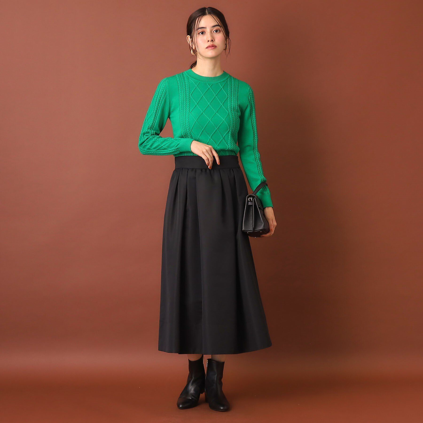 DRESSTERIOR「ファインウールケーブルニット」|ニット・セーター|