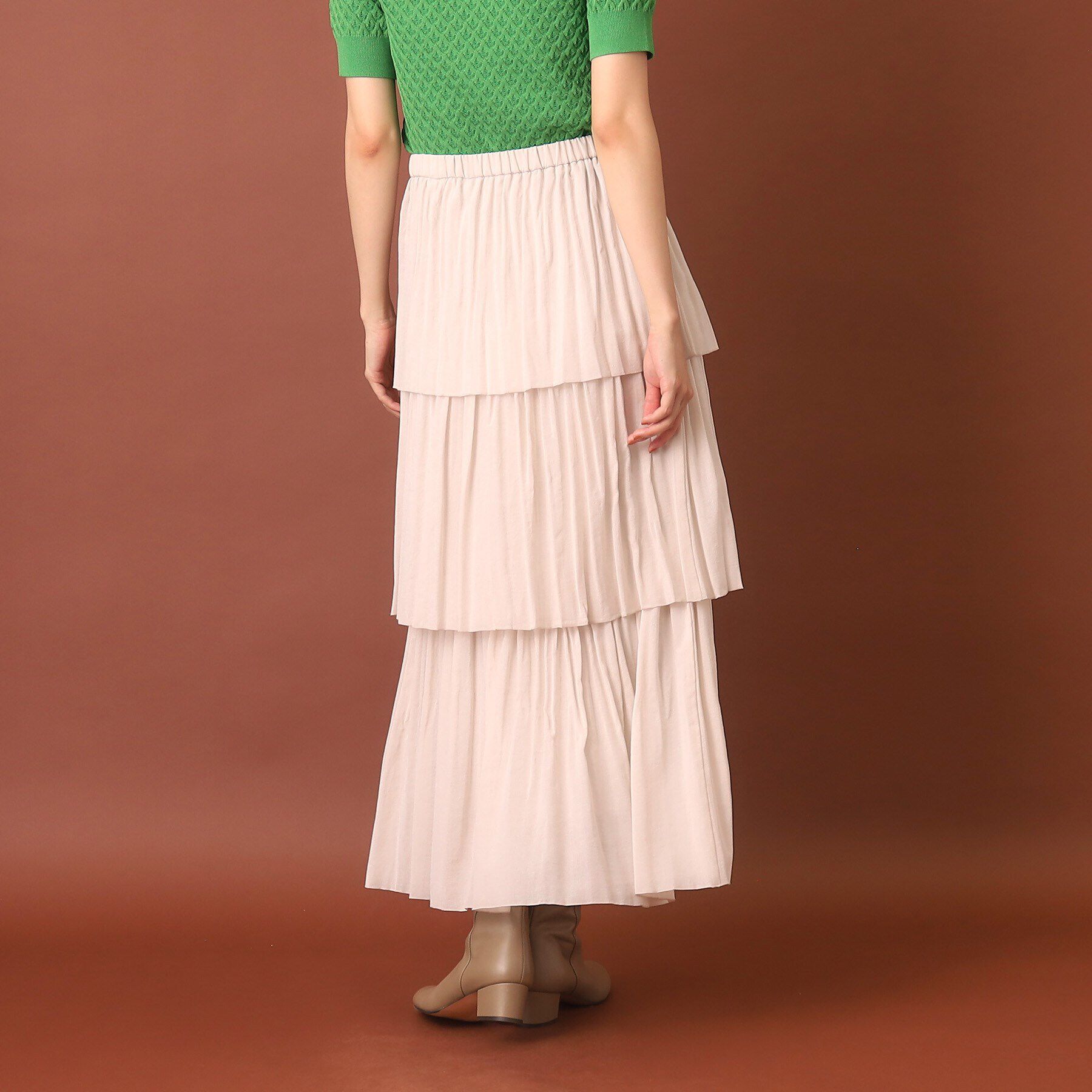 DRESSTERIOR「プリーツティアードスカート」|スカート|
