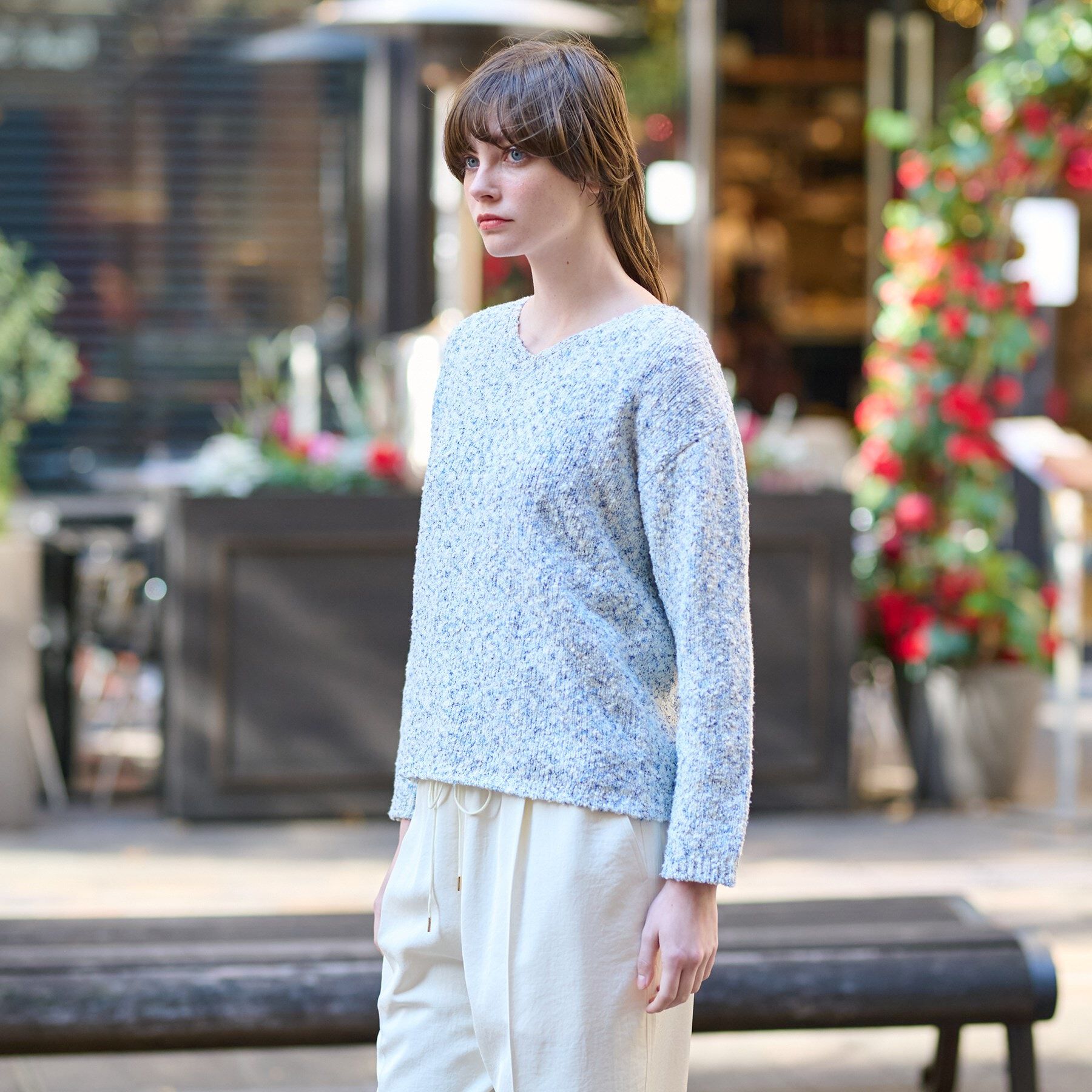 DRESSTERIOR「ツイーディプルオーバーニット」|ニット・セーター|