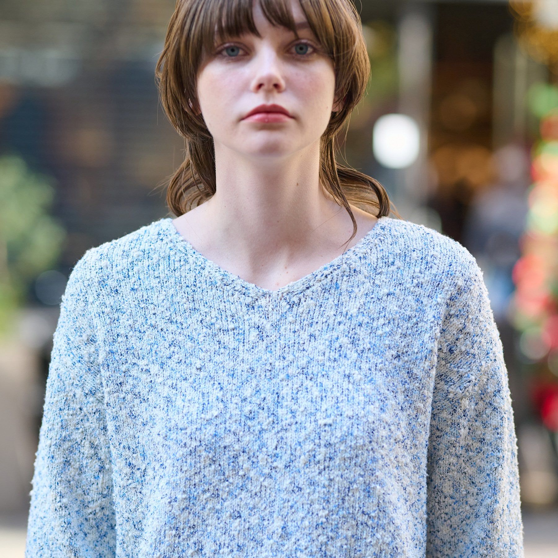 DRESSTERIOR「ツイーディプルオーバーニット」|ニット・セーター|