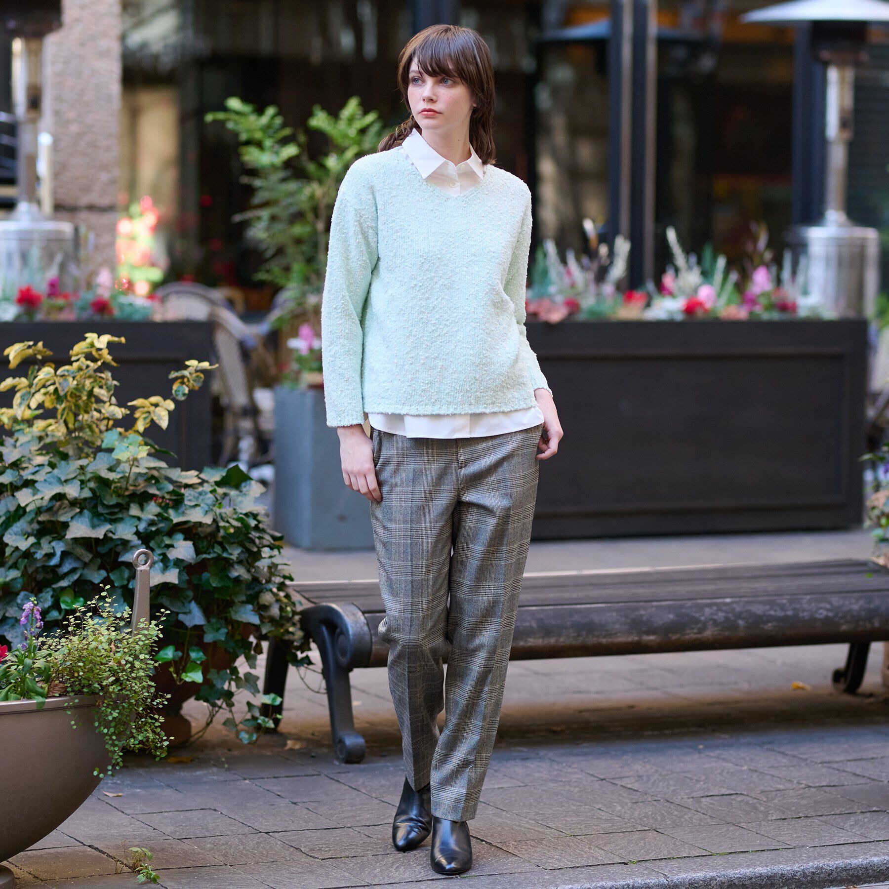 DRESSTERIOR「ツイーディプルオーバーニット」|ニット・セーター|