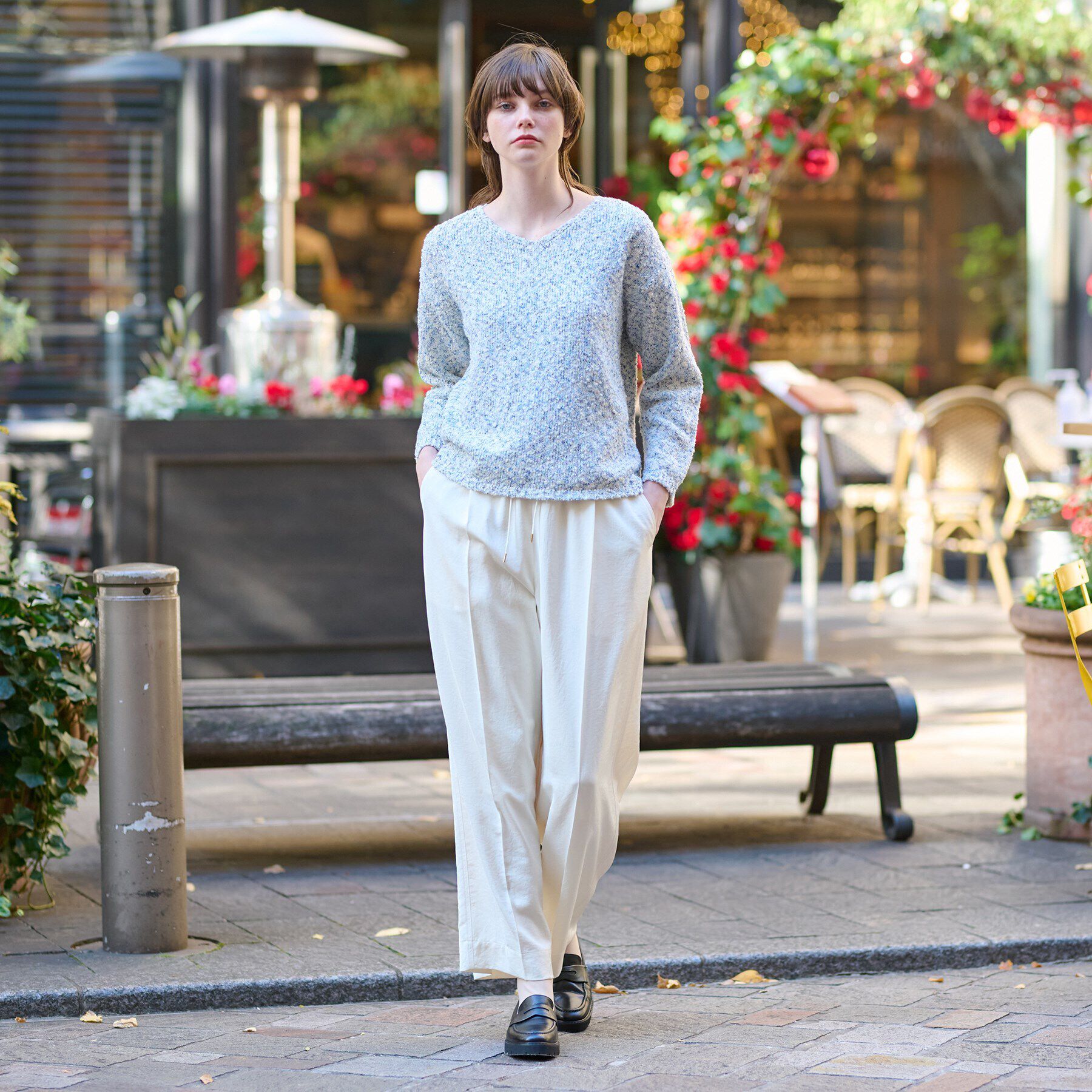 DRESSTERIOR「ツイーディプルオーバーニット」|ニット・セーター|