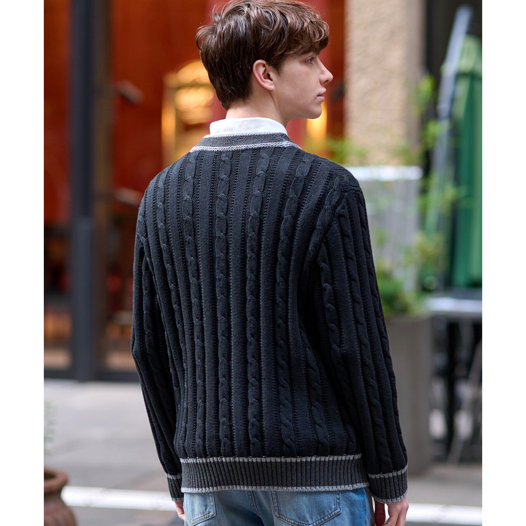 DRESSTERIOR「スプリングチルデン ニットロンドンカーディガン」|カーディガン|