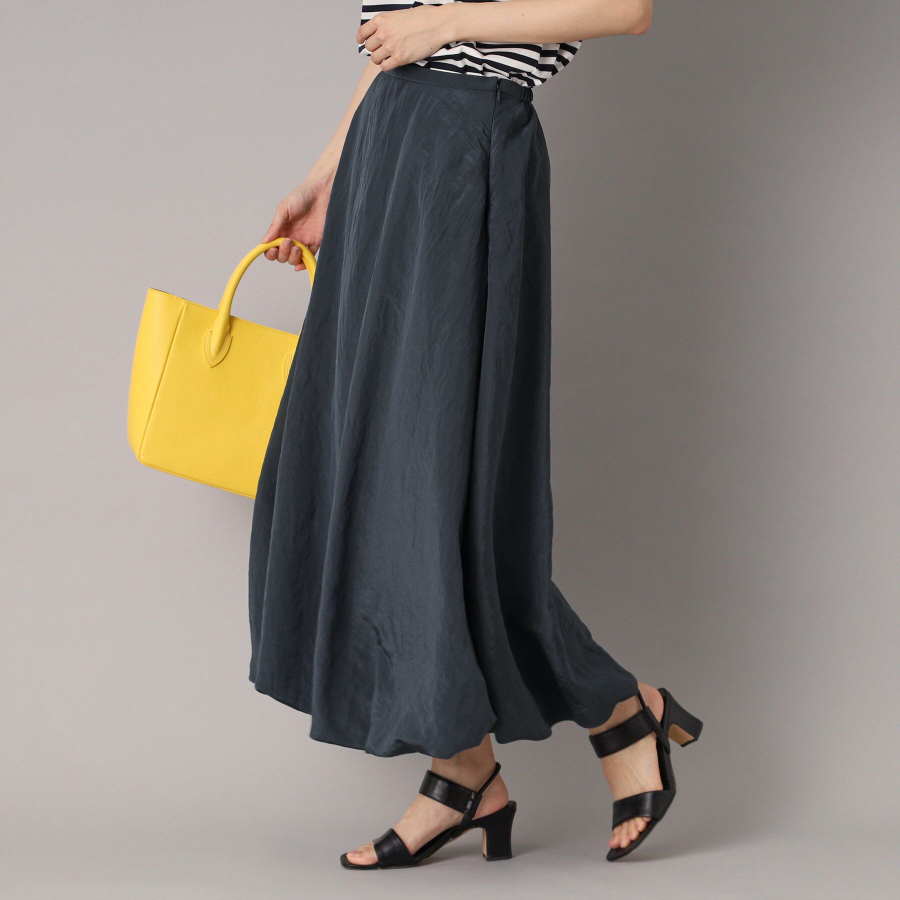 DRESSTERIOR「【裏地あり/後ろウエストゴム】シアーワッシャーバルーンスカート」|スカート|