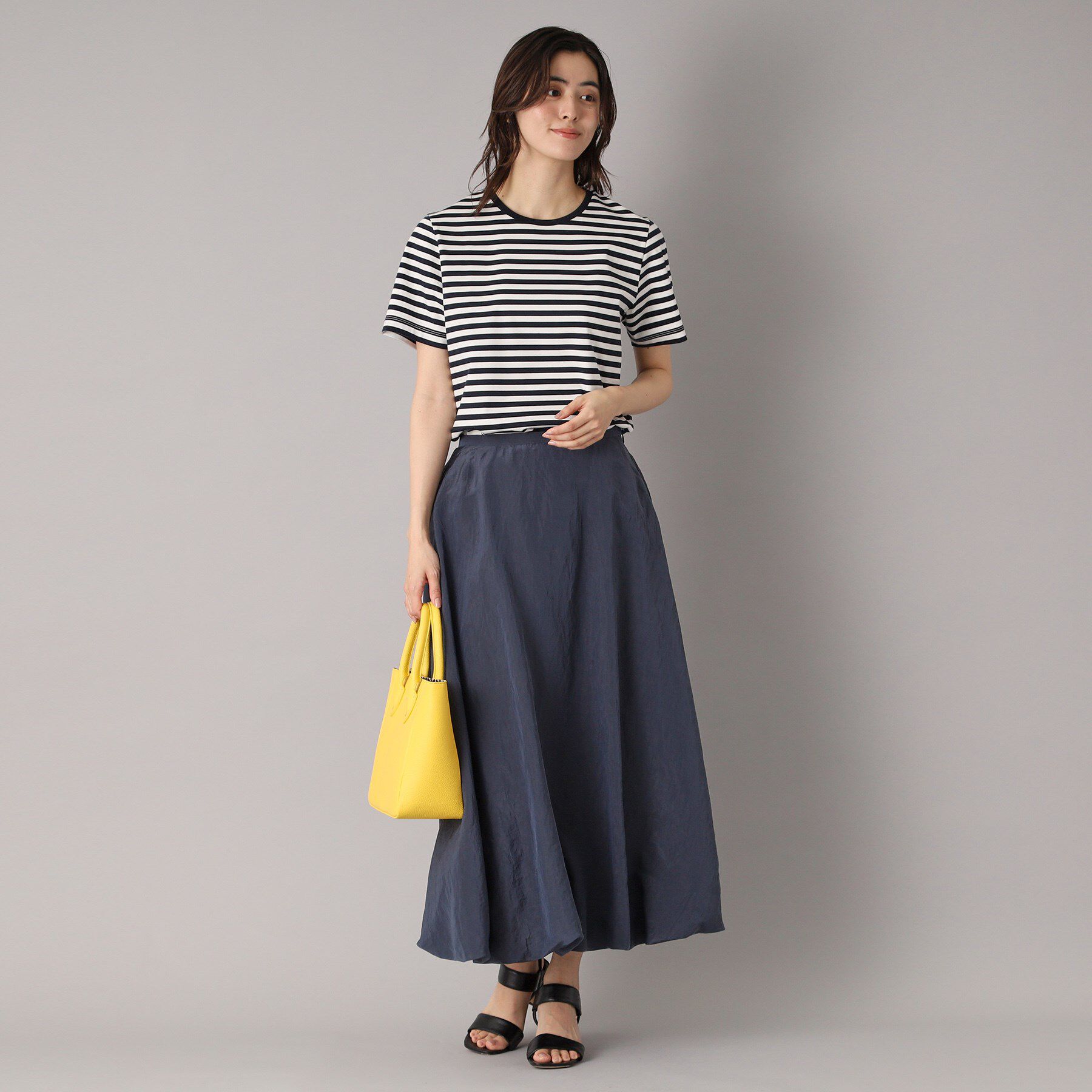 DRESSTERIOR「【接触冷感/抗菌防臭/消臭】アイスクリアコットンボーダーTシャツ」|Tシャツ・カットソー|