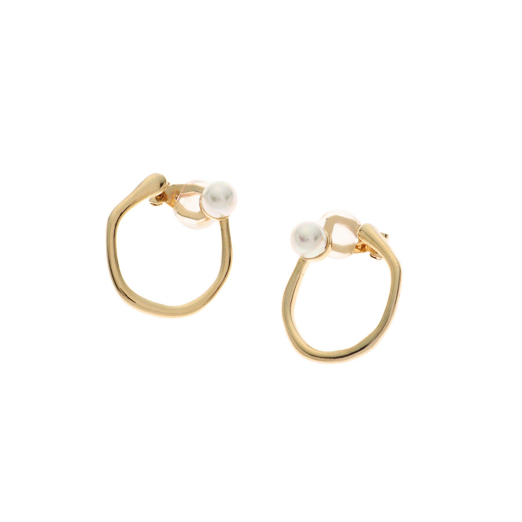 DRESSTERIOR「シェルパールゴールドイヤリング」|イヤリング|ゴールド(007)