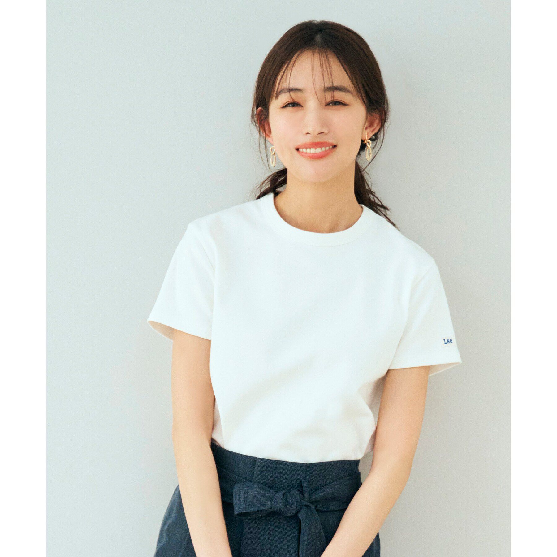 grove「＜Lee&times;grove（別注色あり）＞ COMPACT FIT LOGO T－SHIRT」|Tシャツ・カットソー|ホワイト(001)