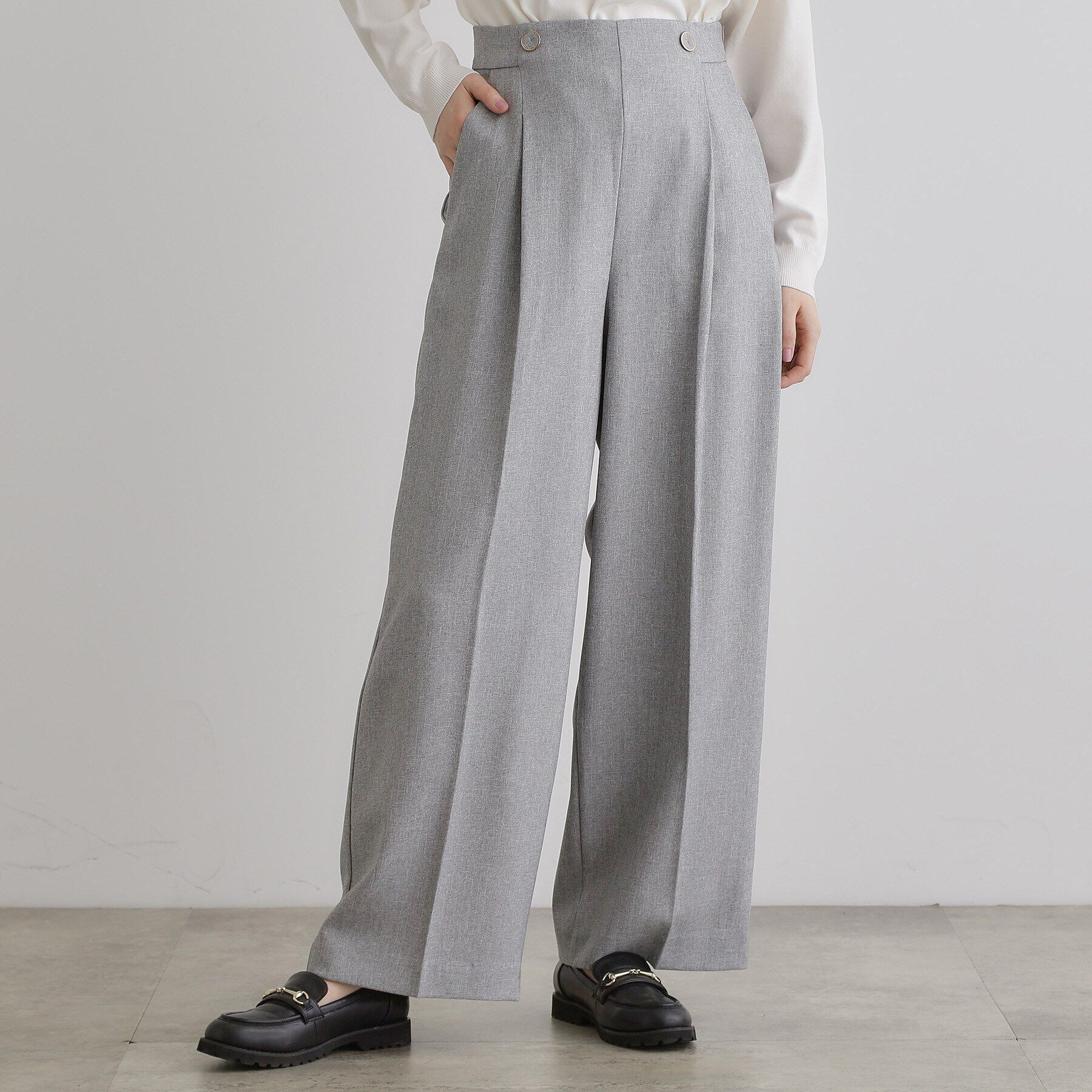 grove「2WAYショルダーストラップワイドパンツ」|その他|