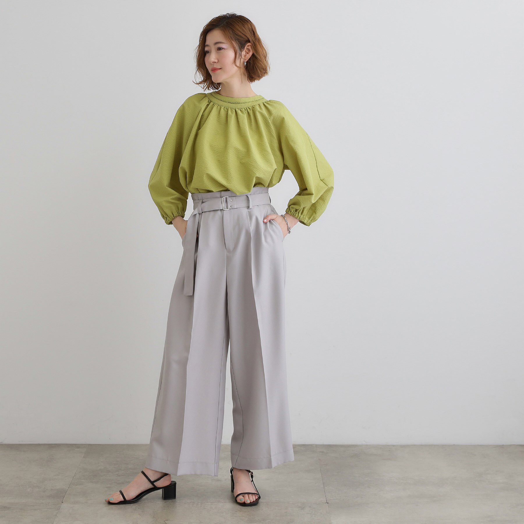 grove「2WAYサッカースモックブラウス」|シャツ・ブラウス|