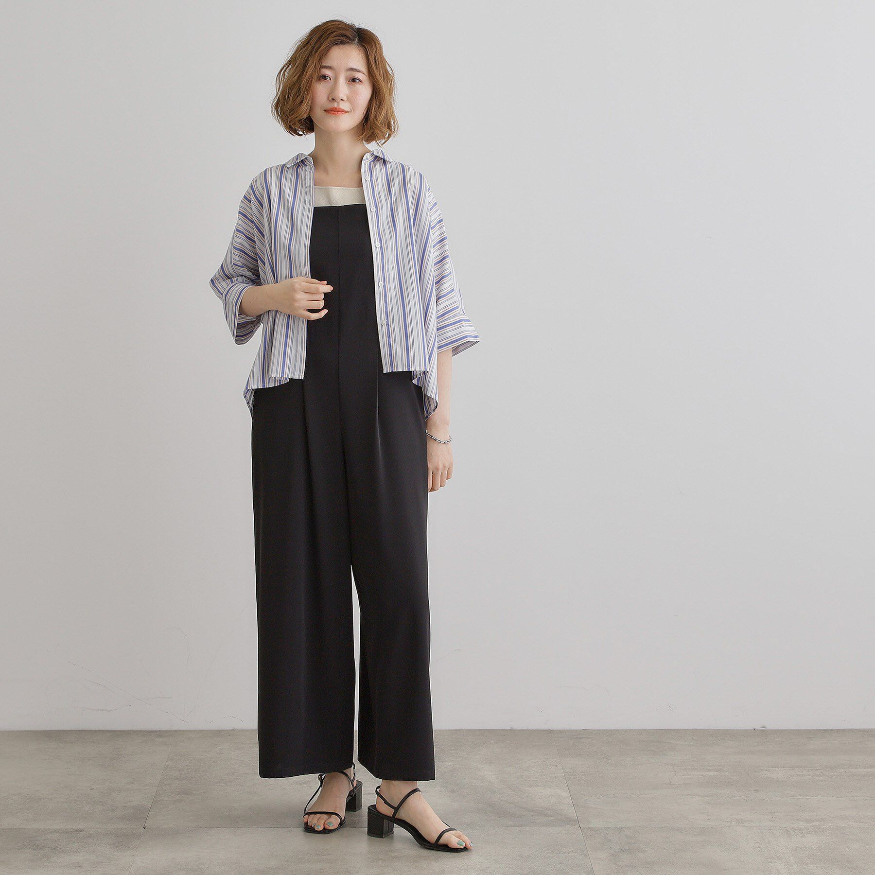 grove「【夏に嬉しい機能付き】ドルマンクロップドシャツ」|シャツ・ブラウス|