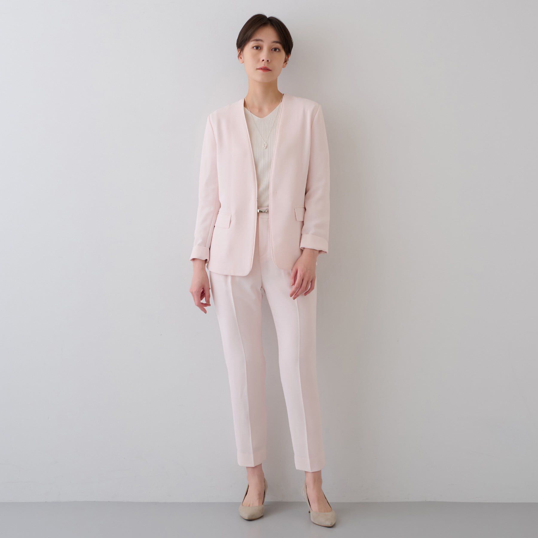 INDIVI「【着る日傘/遮熱/UVケア】ノーカラージャケット」|スーツ|