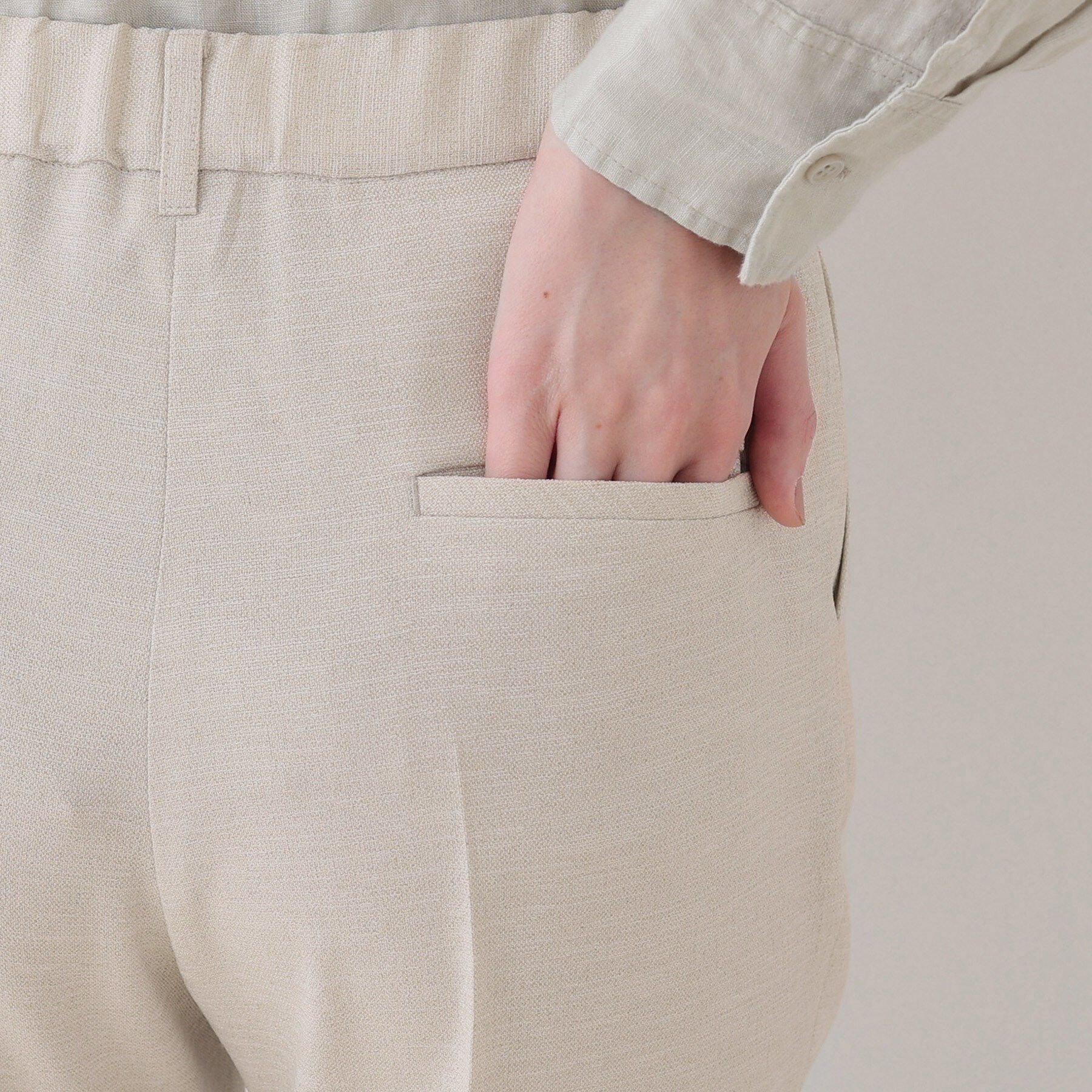 INDIVI「【こなれSETUP】リネンライクテーパードパンツ」|その他|