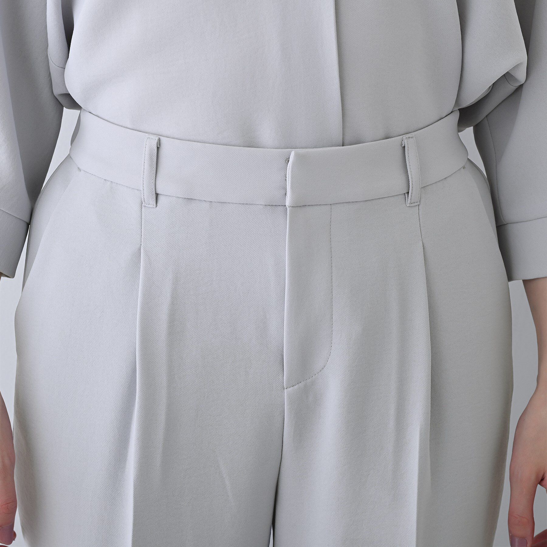 INDIVI「【着る日傘/遮熱/UVケア】タックテーパードパンツ」|その他|