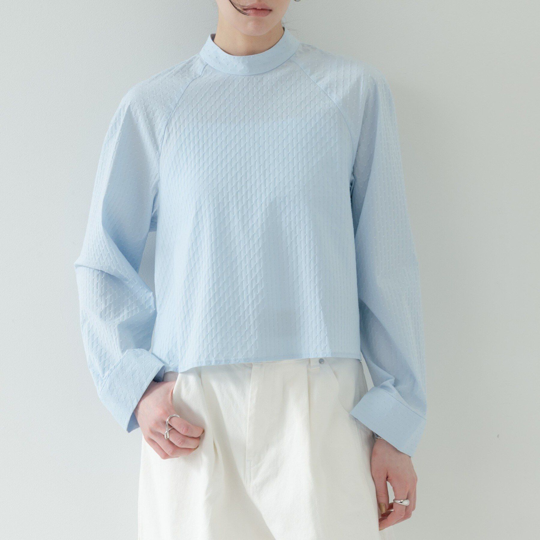 GALLEST「フィッシュテールスタンドネックシャツ」|シャツ・ブラウス|