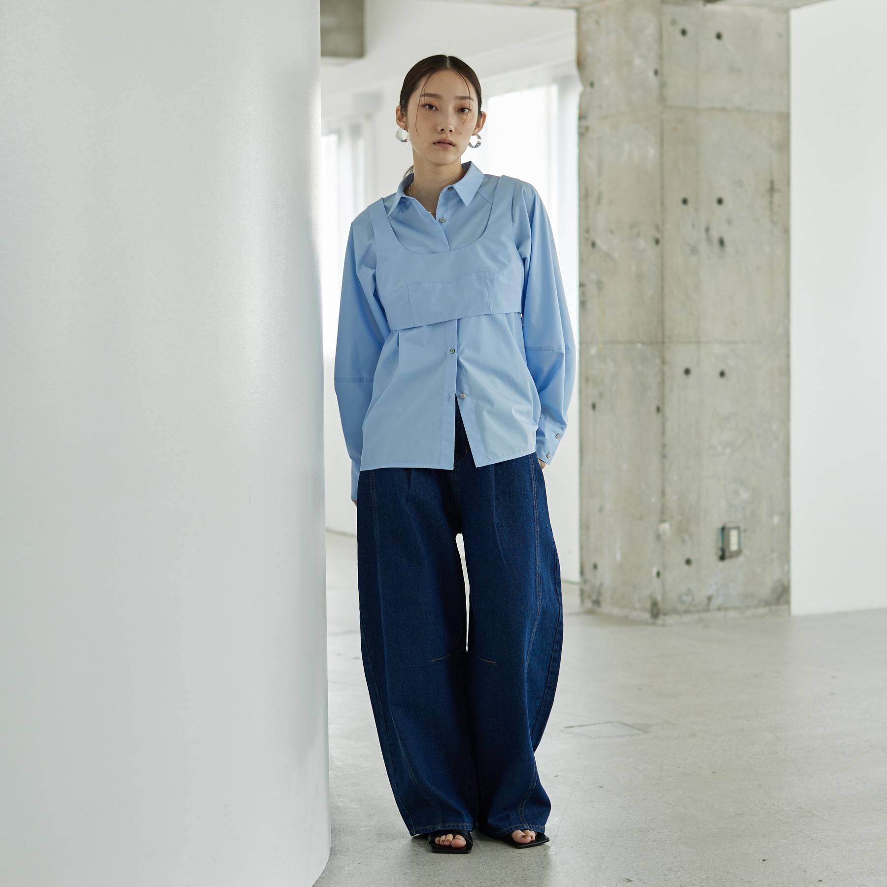 GALLEST「ビスチェSETフォルムシャツ」|シャツ・ブラウス|